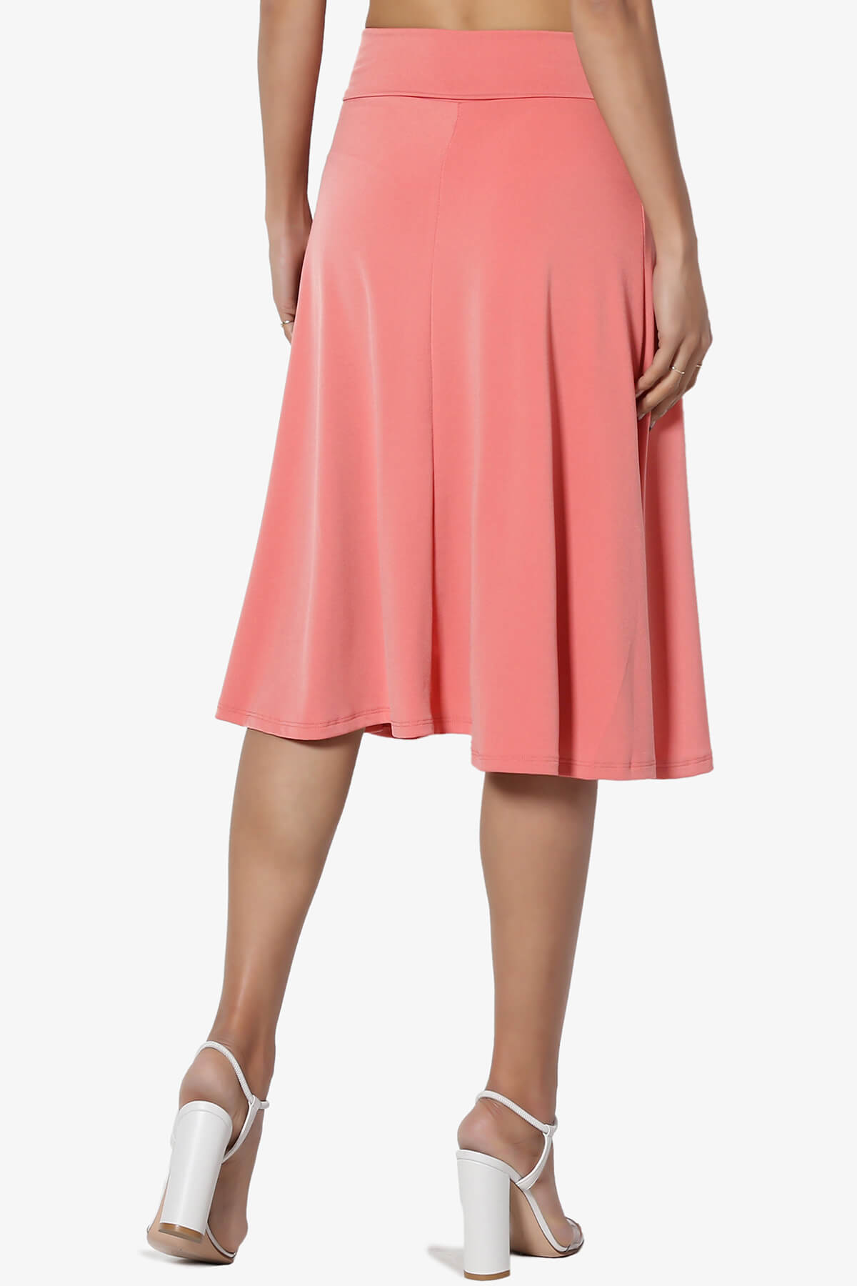 Nolan Stretch Flared Knee Skirt