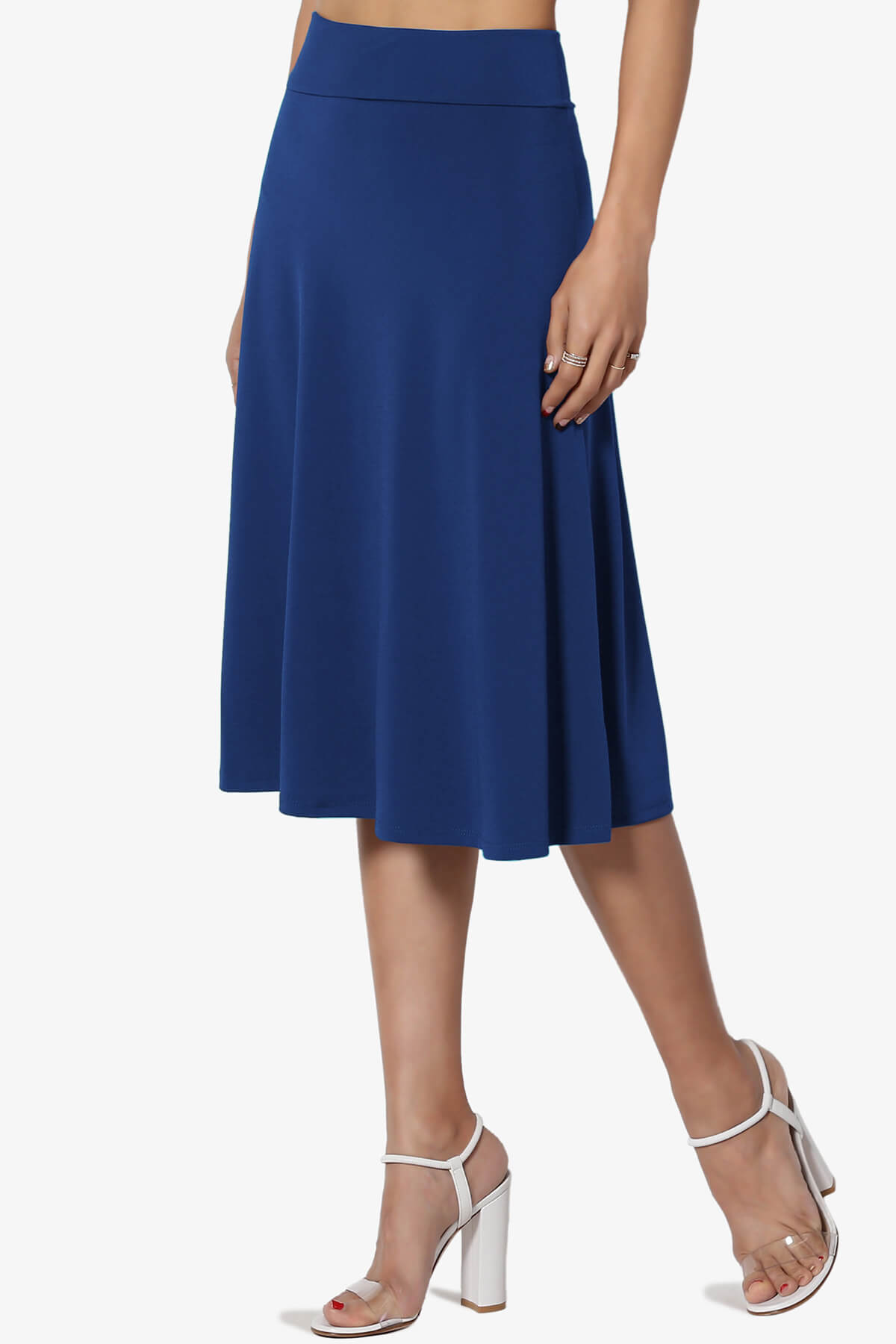 Nolan Stretch Flared Knee Skirt PLUS