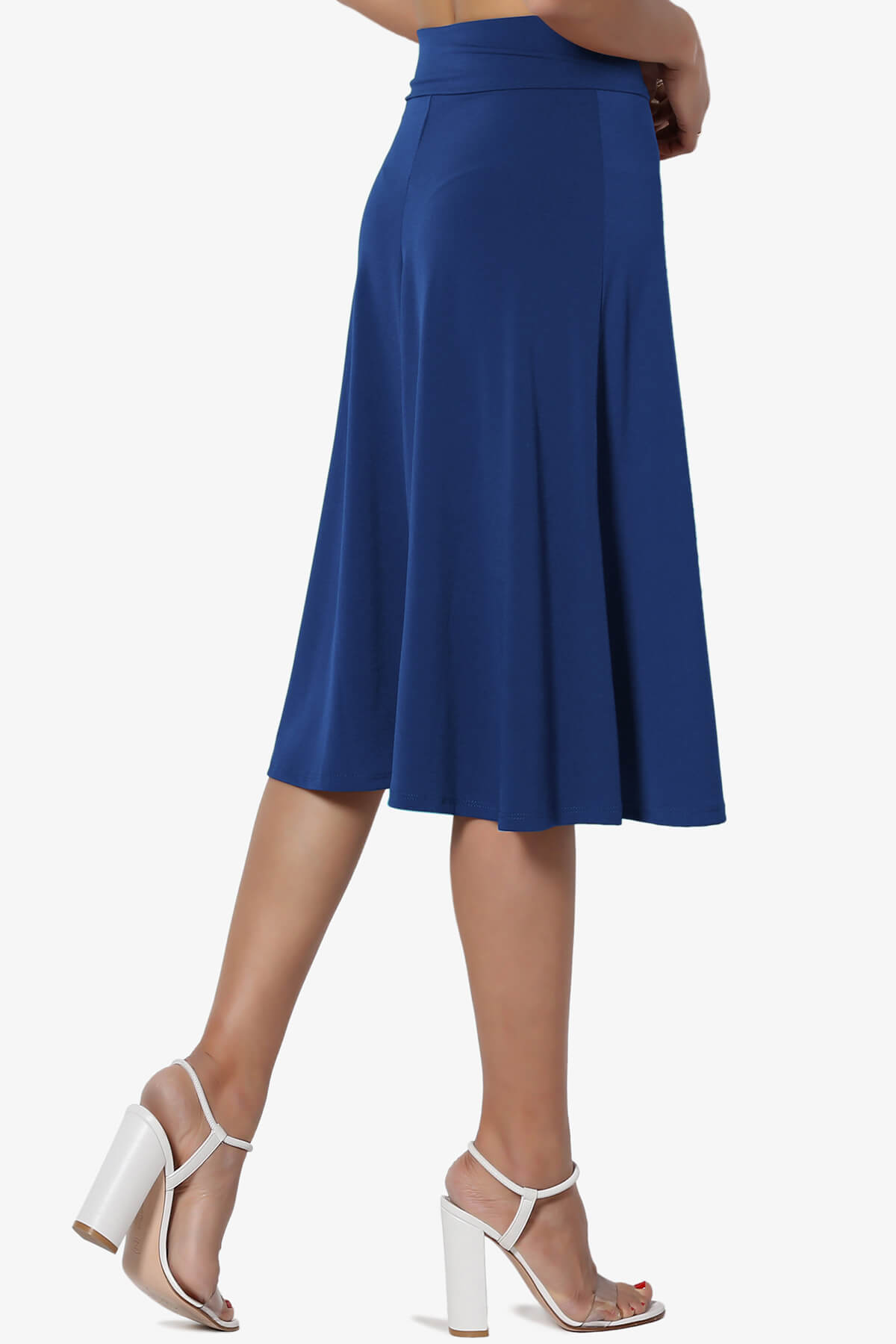 Nolan Stretch Flared Knee Skirt PLUS