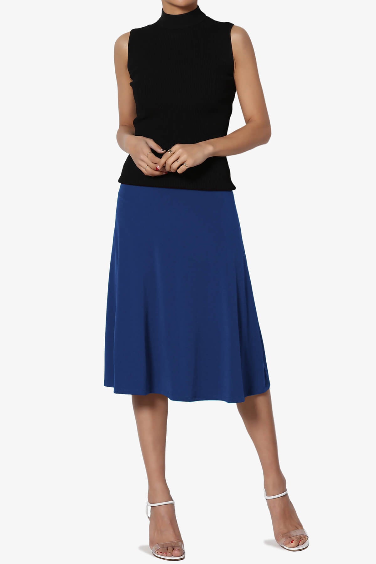 Nolan Stretch Flared Knee Skirt PLUS