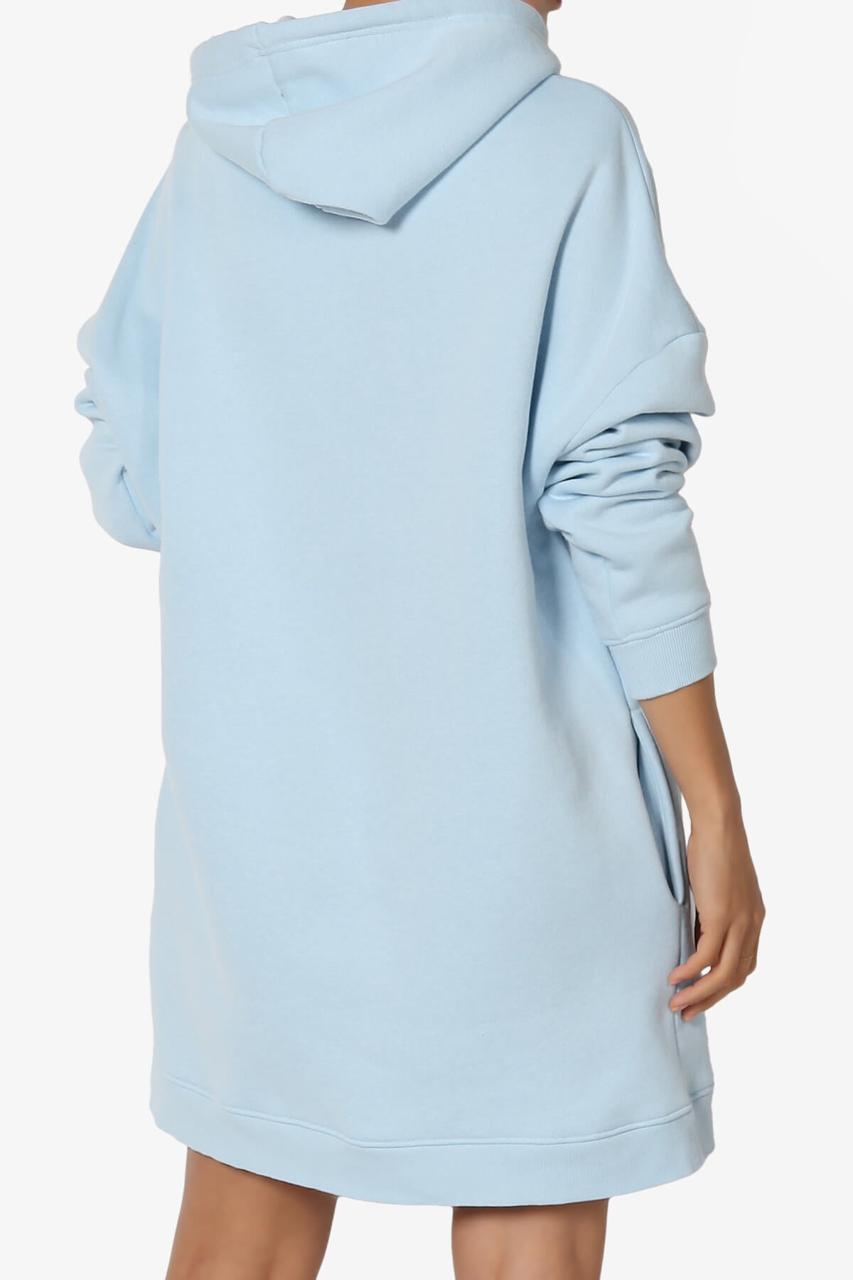 Parigi Fleece Oversized Tunic Sweatshits BABY BLUE_2