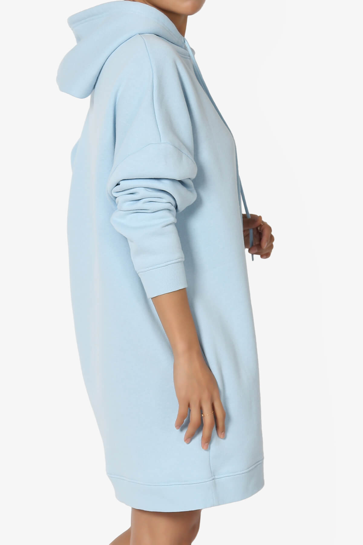 Parigi Fleece Oversized Tunic Sweatshits BABY BLUE_4