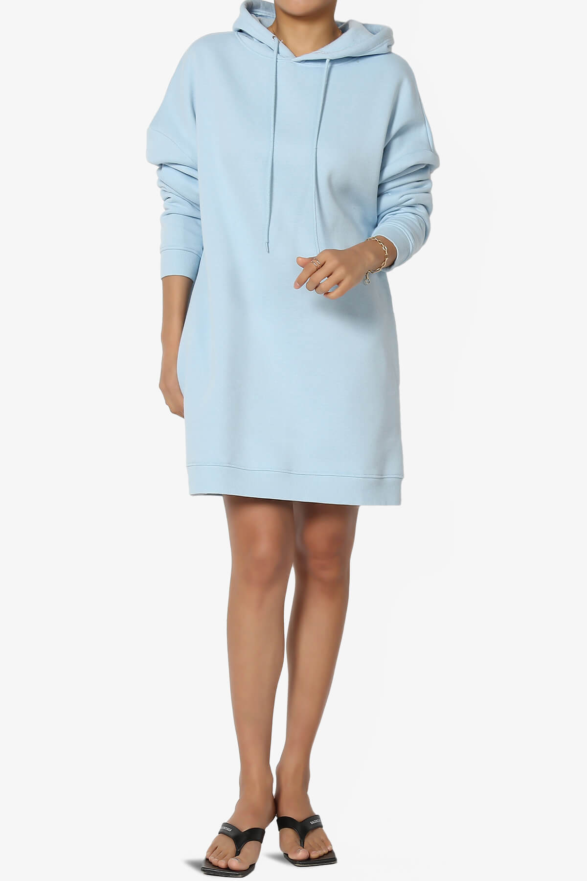 Parigi Fleece Oversized Tunic Sweatshits BABY BLUE_6