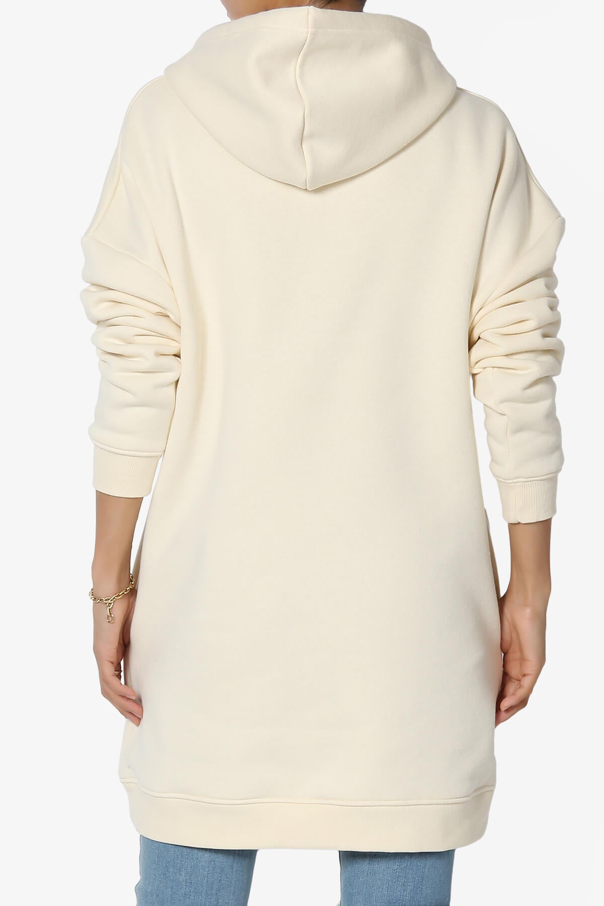 Parigi Fleece Oversized Tunic Sweatshits CREAM_2