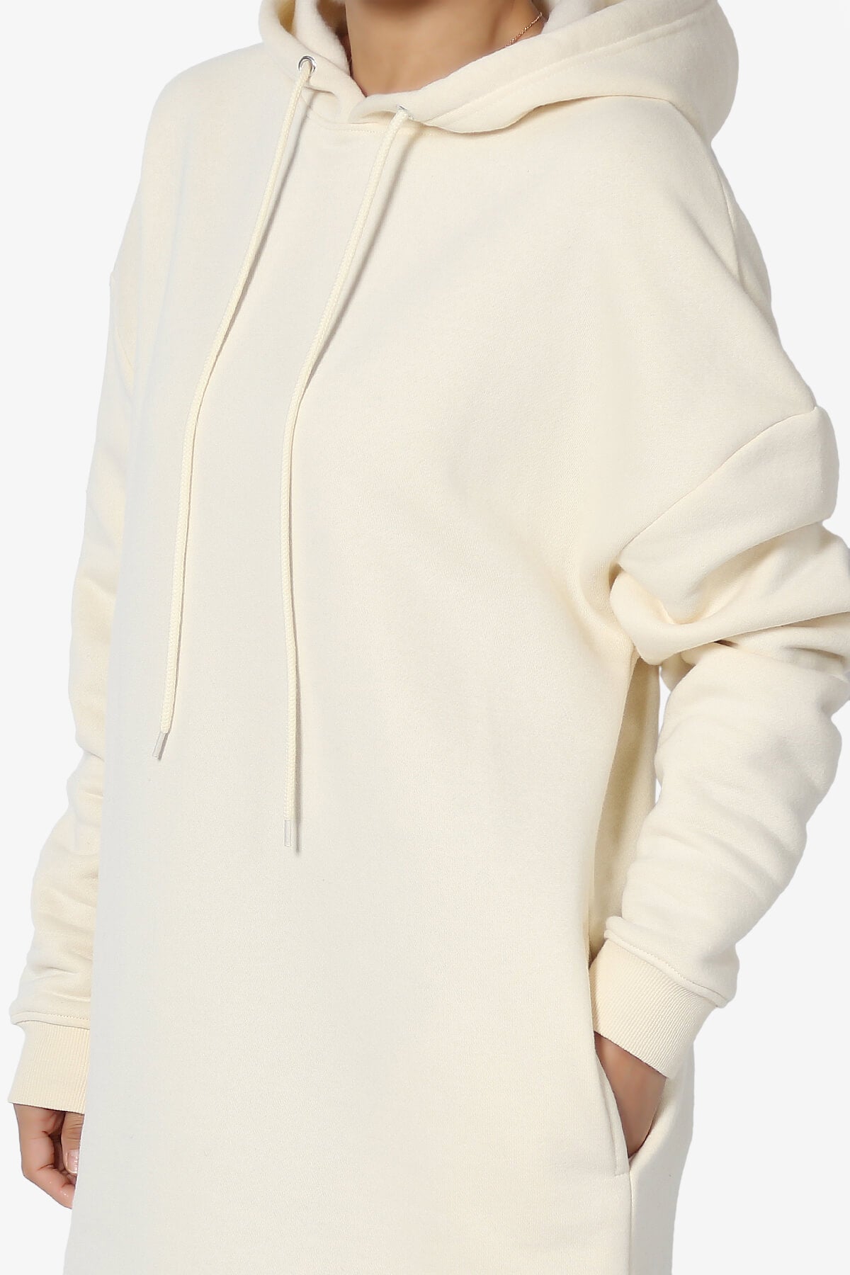 Parigi Fleece Oversized Tunic Sweatshits CREAM_5