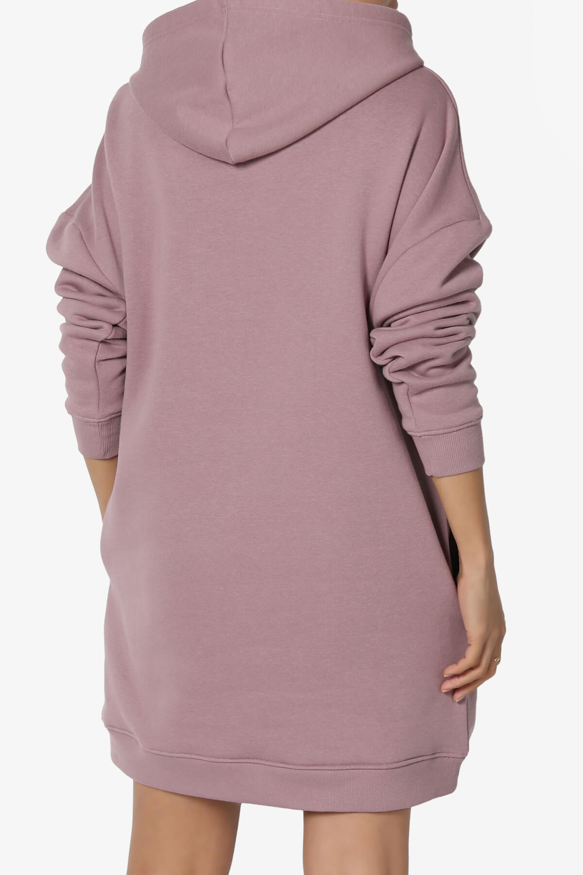 Parigi Fleece Oversized Tunic Sweatshits DUSTY PLUM_2