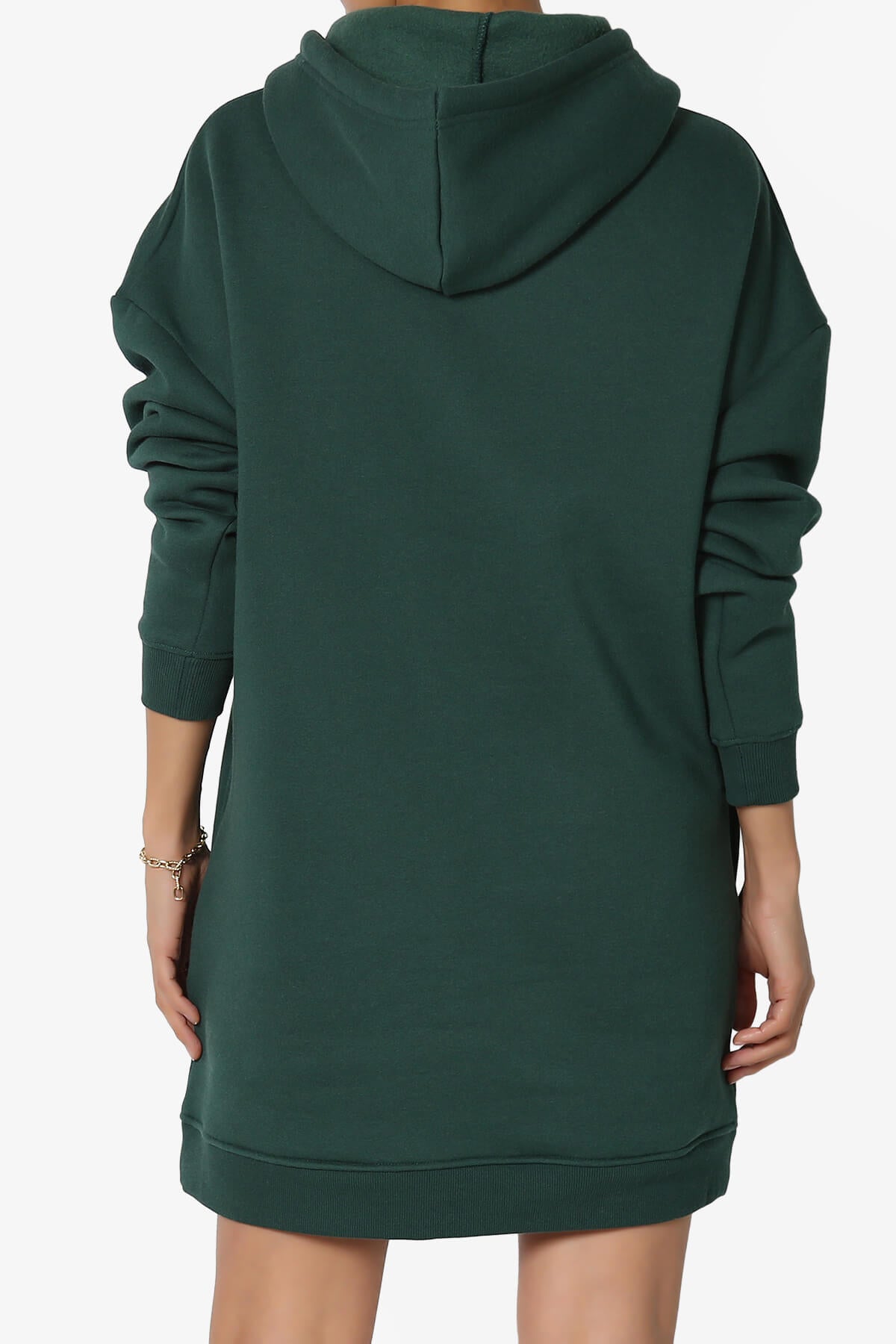 Parigi Fleece Oversized Tunic Sweatshits HUNTER GREEN_2