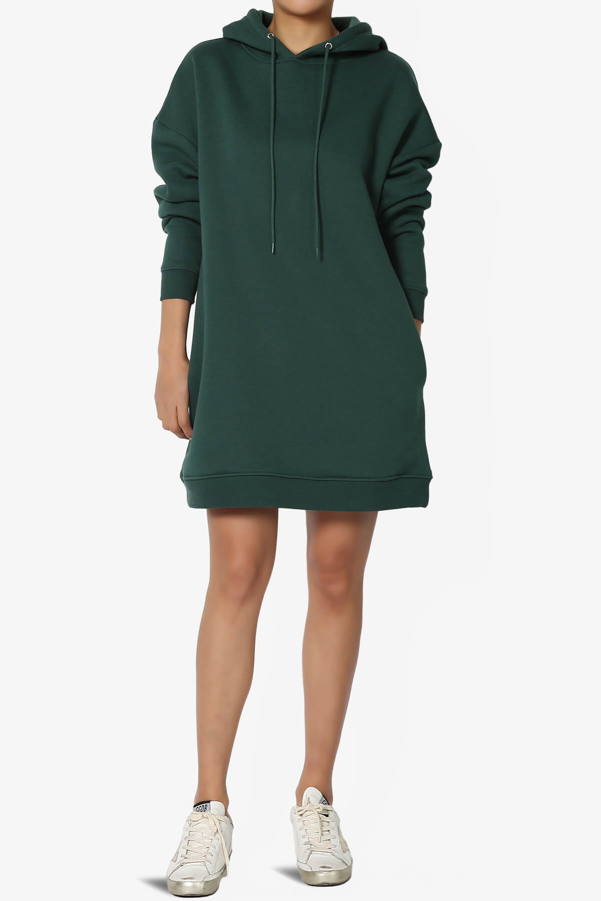 Parigi Fleece Oversized Tunic Sweatshits HUNTER GREEN_6