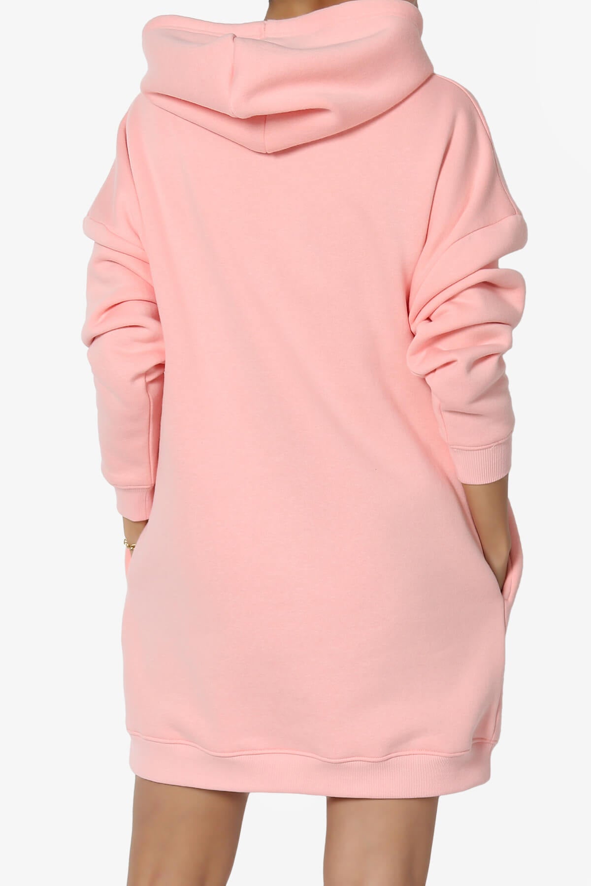 Parigi Fleece Oversized Tunic Sweatshits LIGHT PINK_2