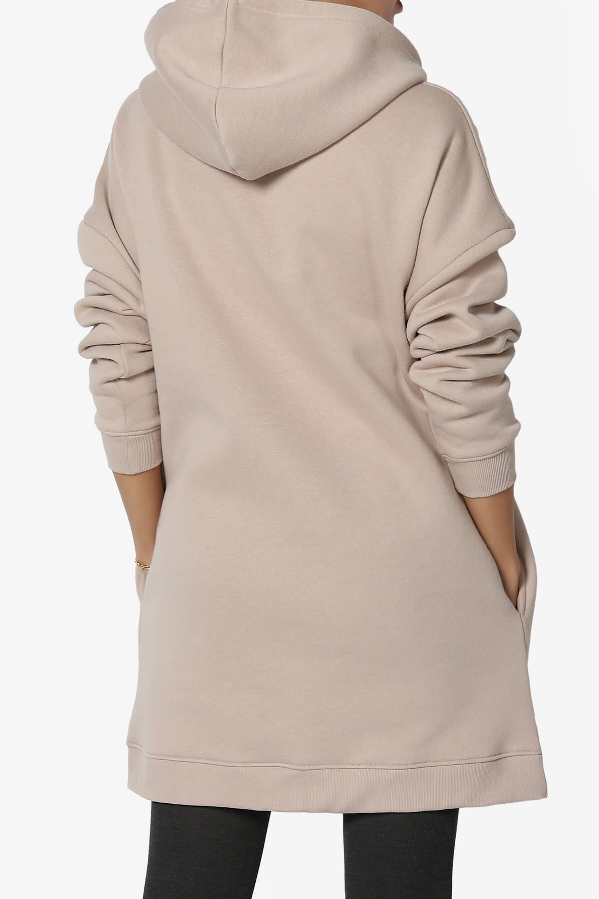 Parigi Fleece Oversized Tunic Sweatshits TAUPE_2