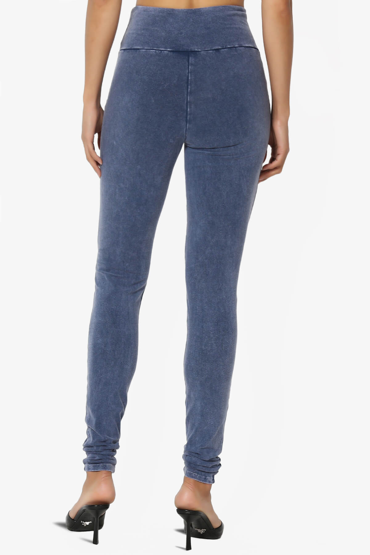 Resort Mineral Wash High Waisted Leggings DENIM BLUE_2