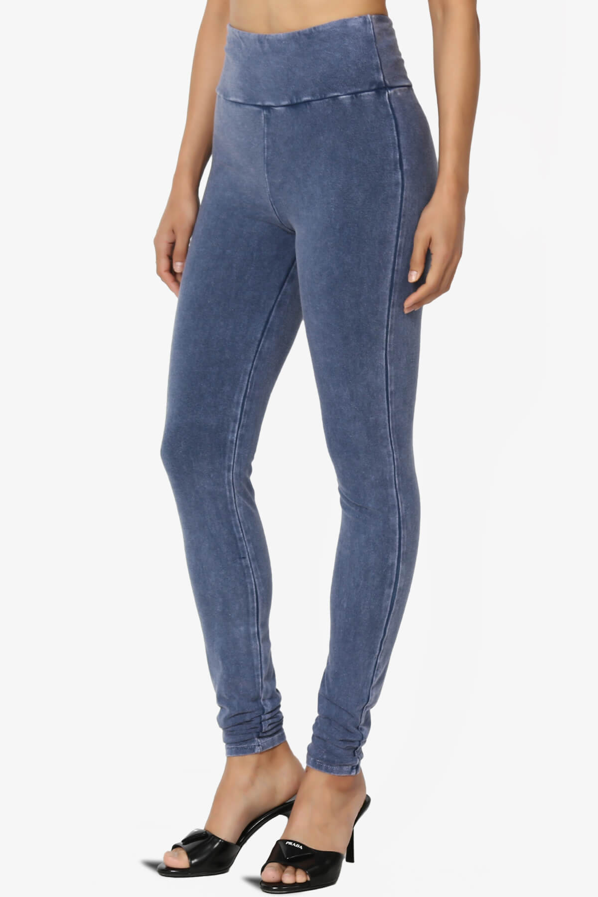 Resort Mineral Wash High Waisted Leggings DENIM BLUE_3
