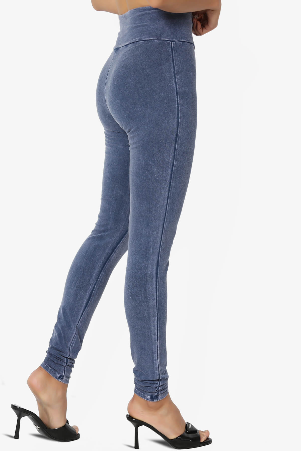 Resort Mineral Wash High Waisted Leggings DENIM BLUE_4