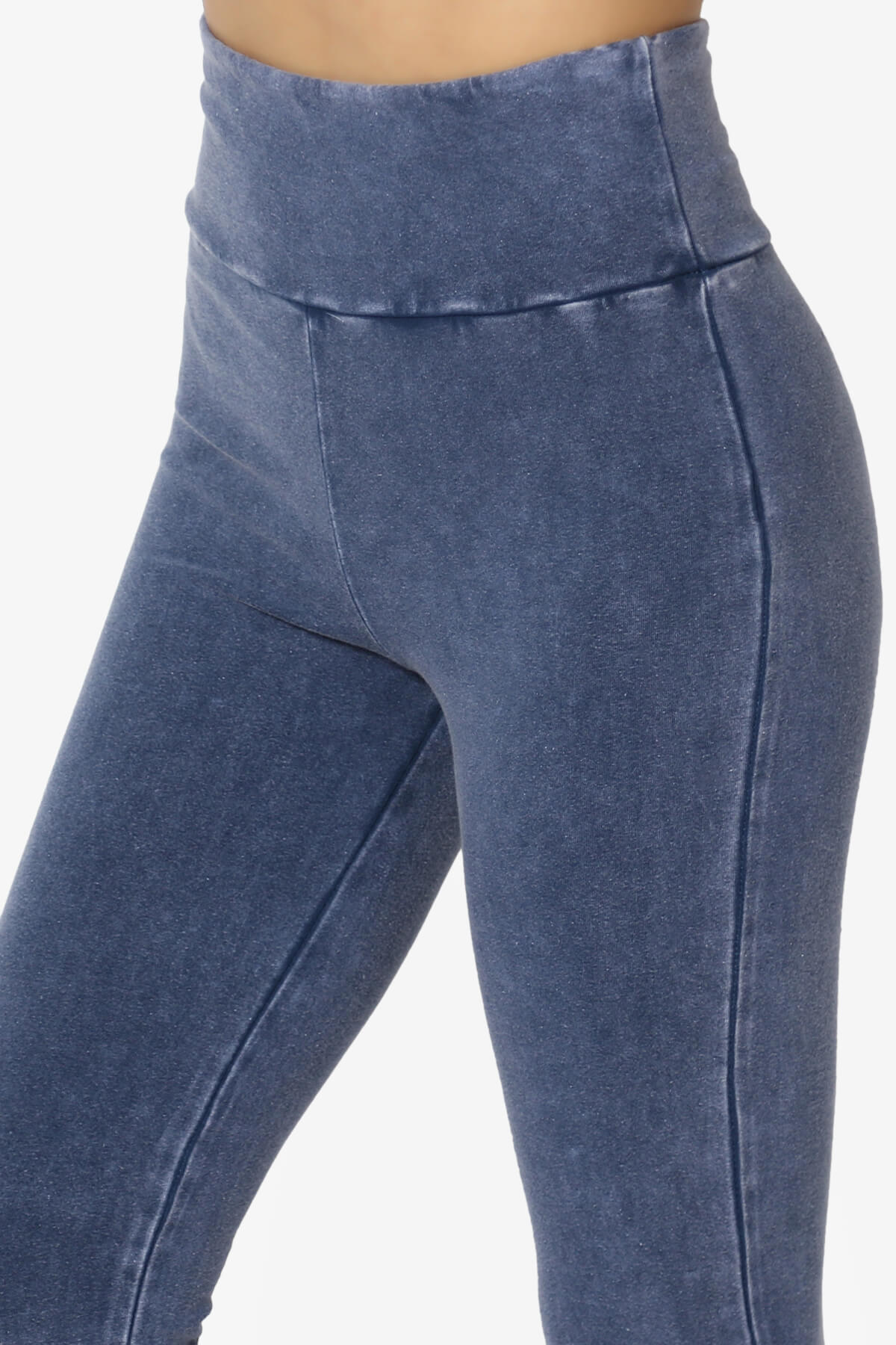 Resort Mineral Wash High Waisted Leggings DENIM BLUE_5