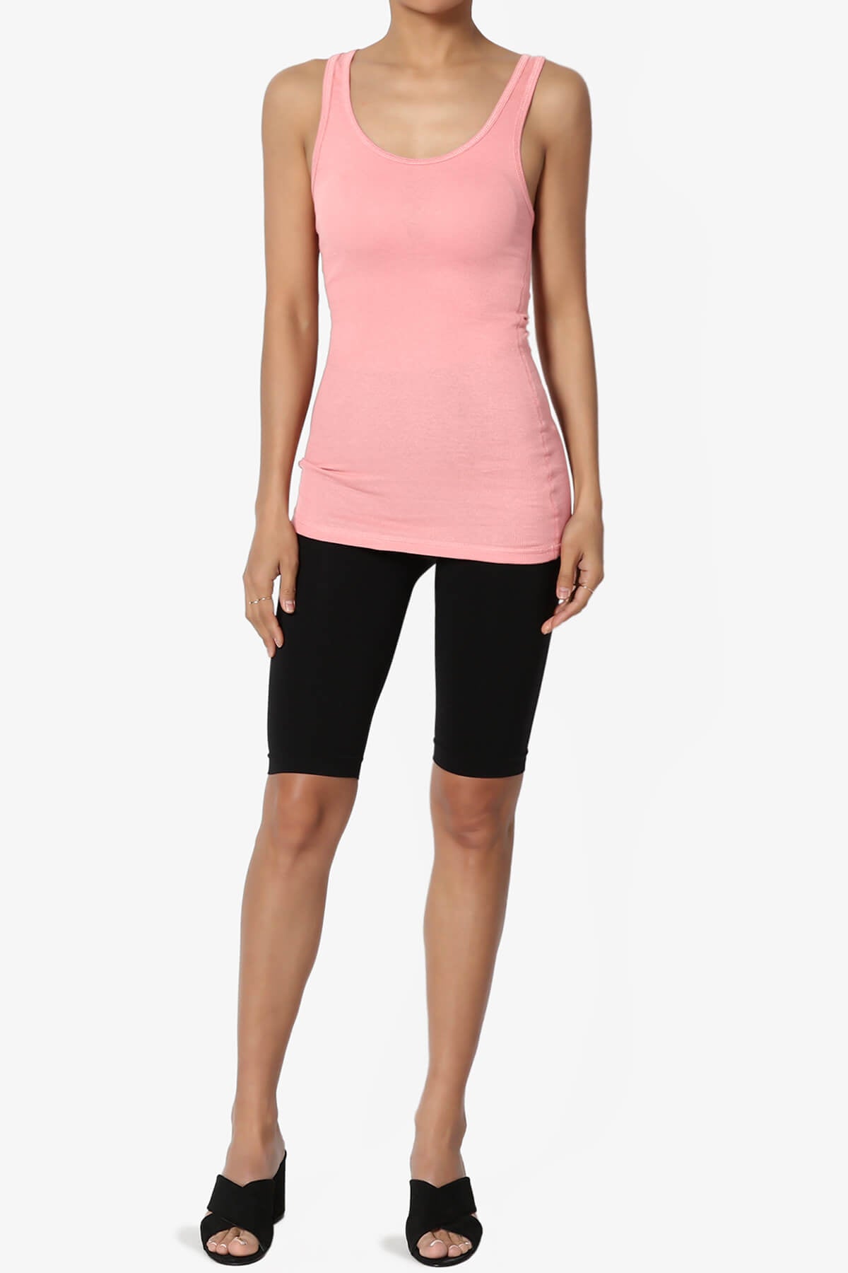 Roxie Racerback Ribbed Tank Top DARK PINK_6