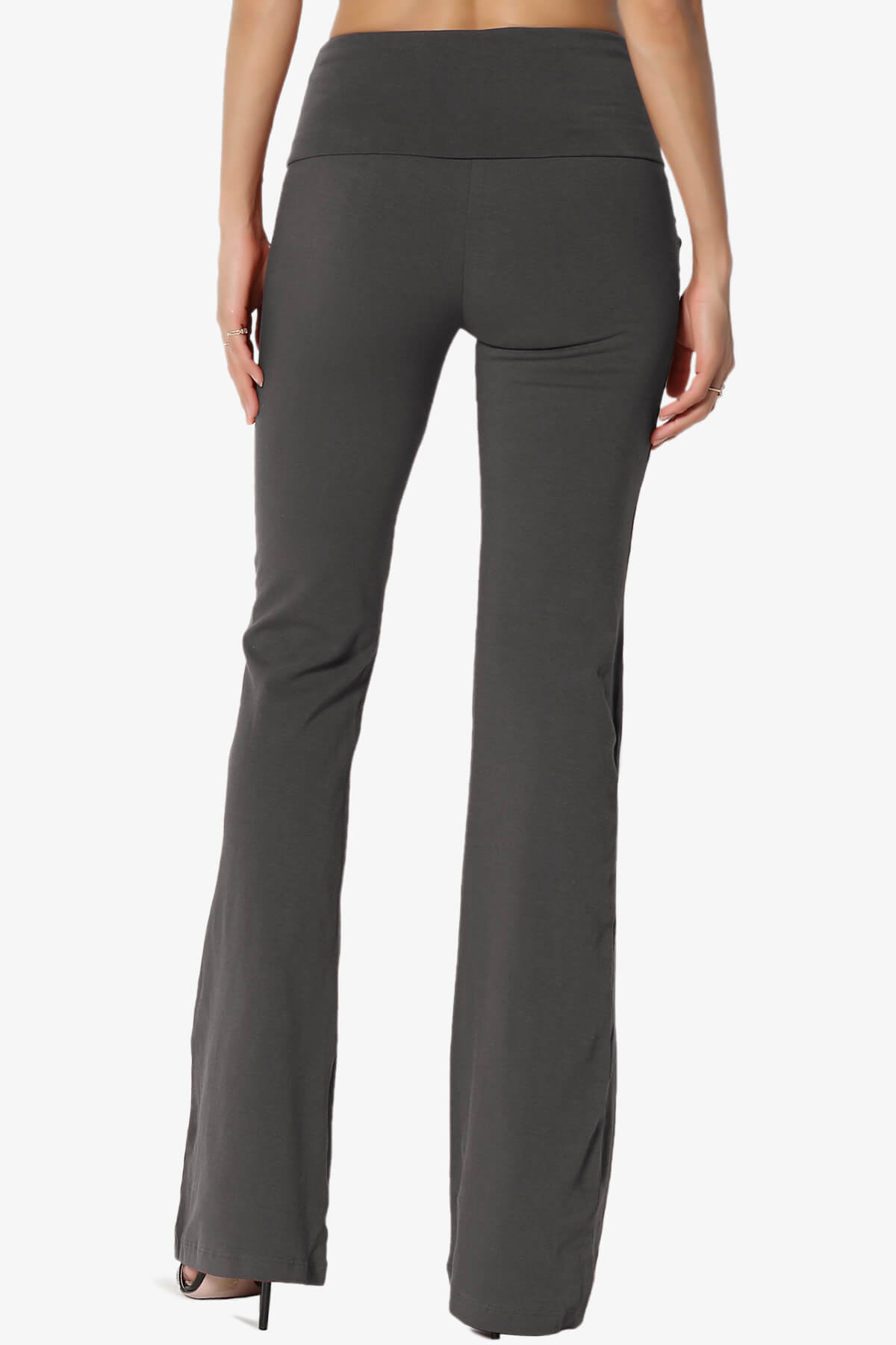 Sara Foldover Waist Yoga Pants ASH GREY_2
