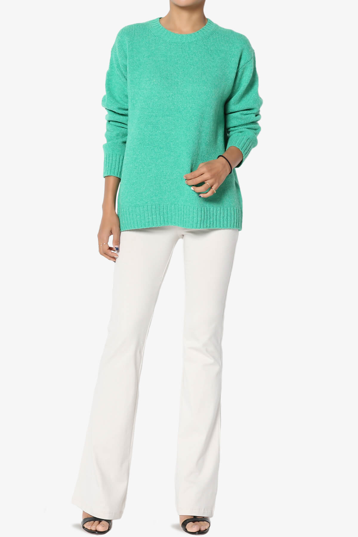 Sara Foldover Waist Yoga Pants BONE_6