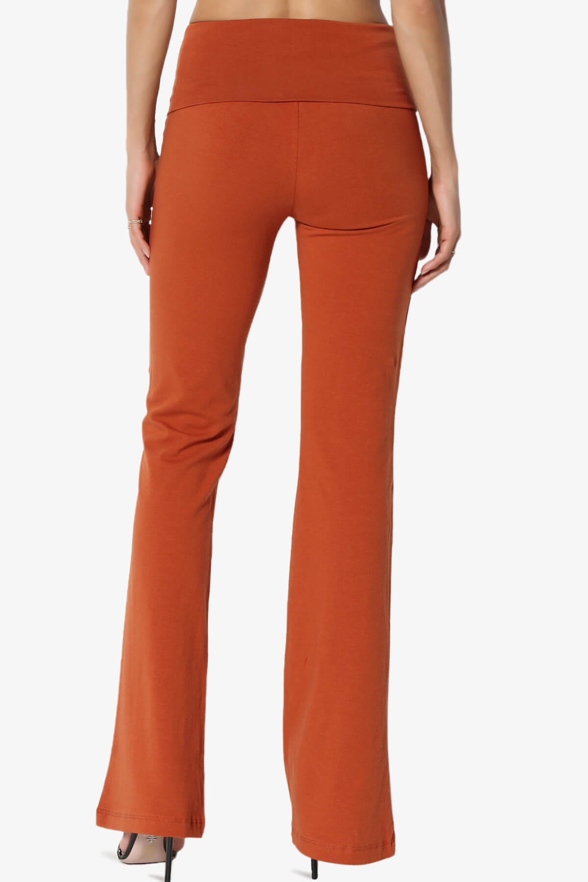 Sara Foldover Waist Yoga Pants COPPER_2