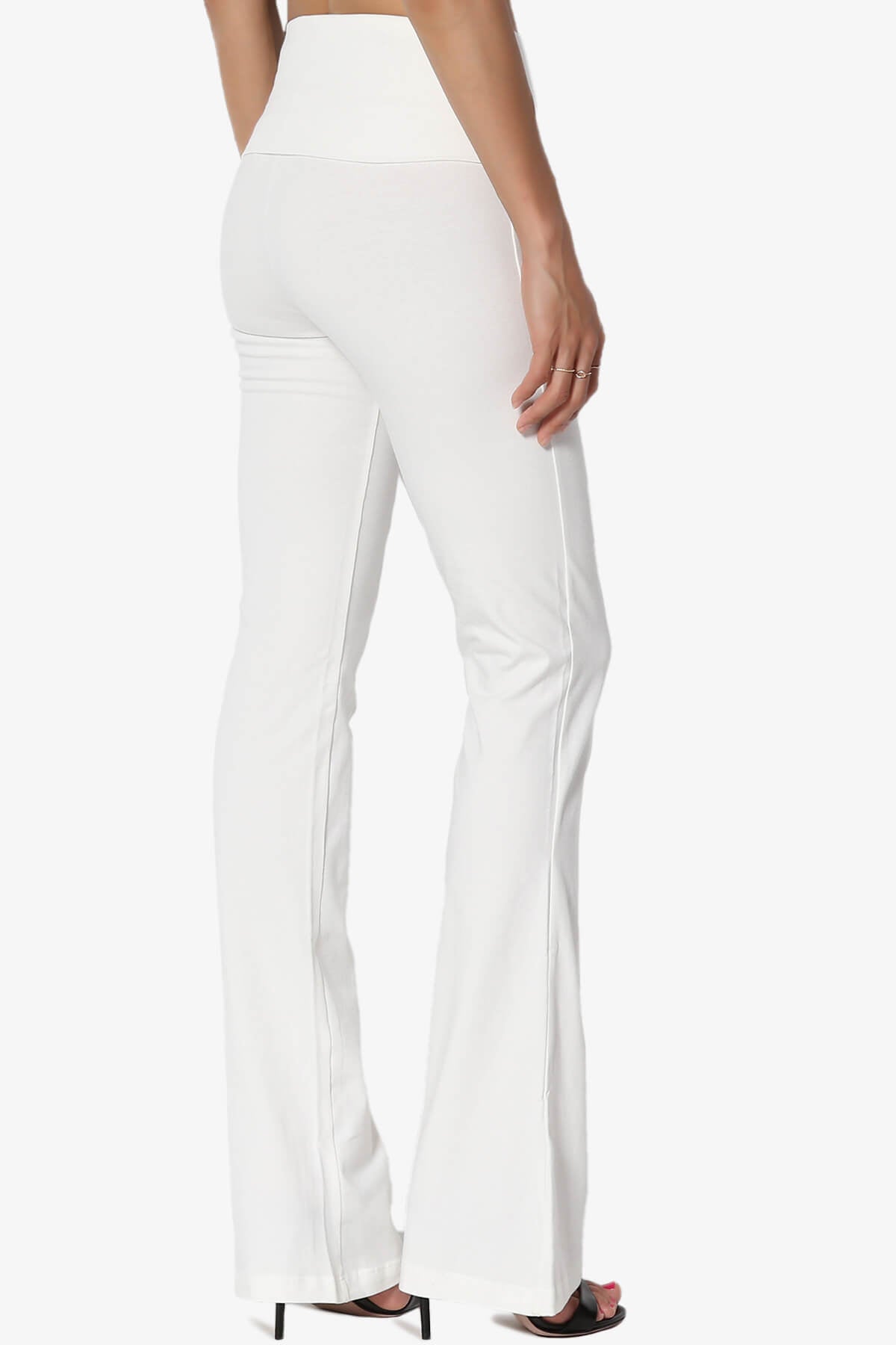 Sara Foldover Waist Yoga Pants IVORY_4