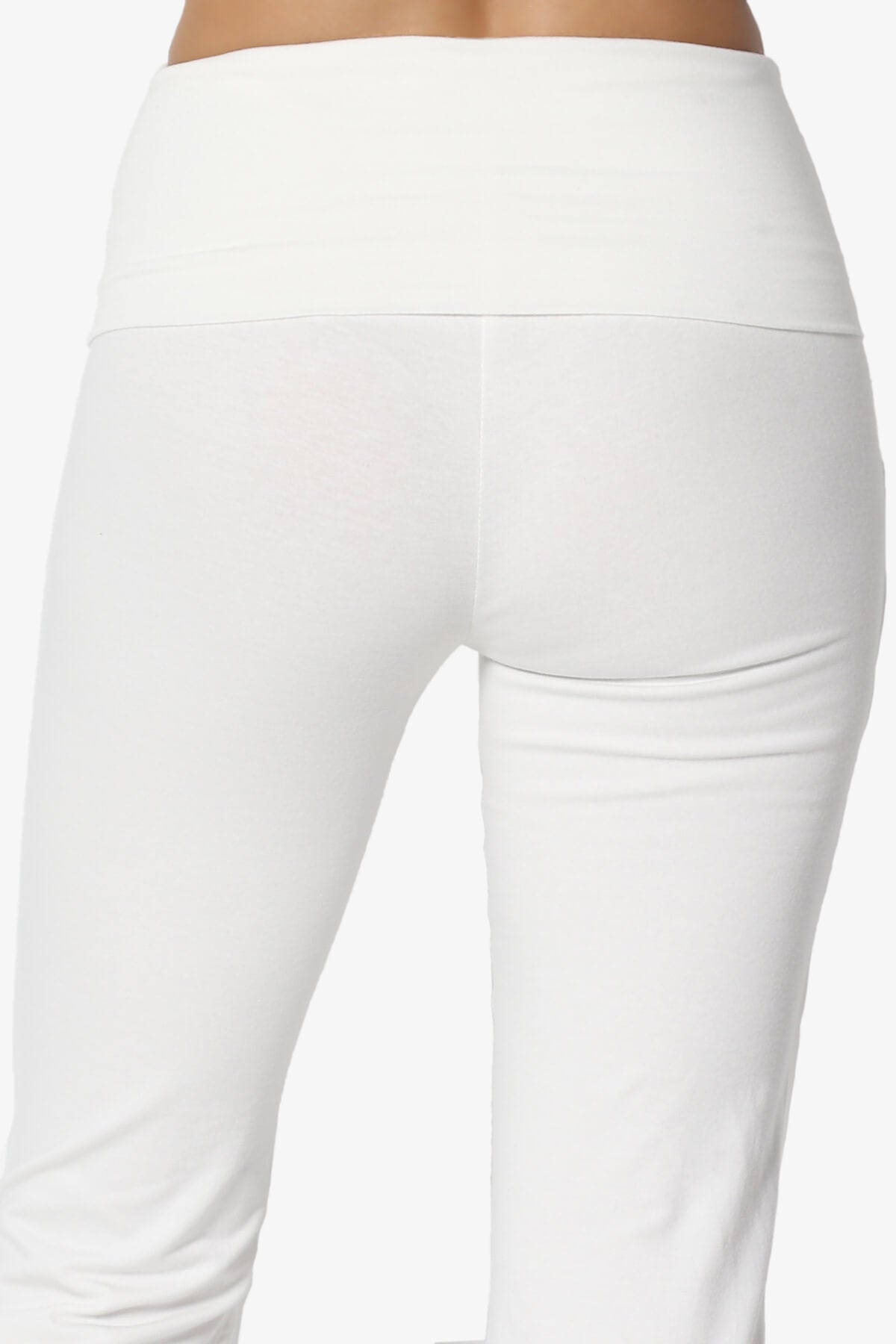 Sara Foldover Waist Yoga Pants IVORY_6