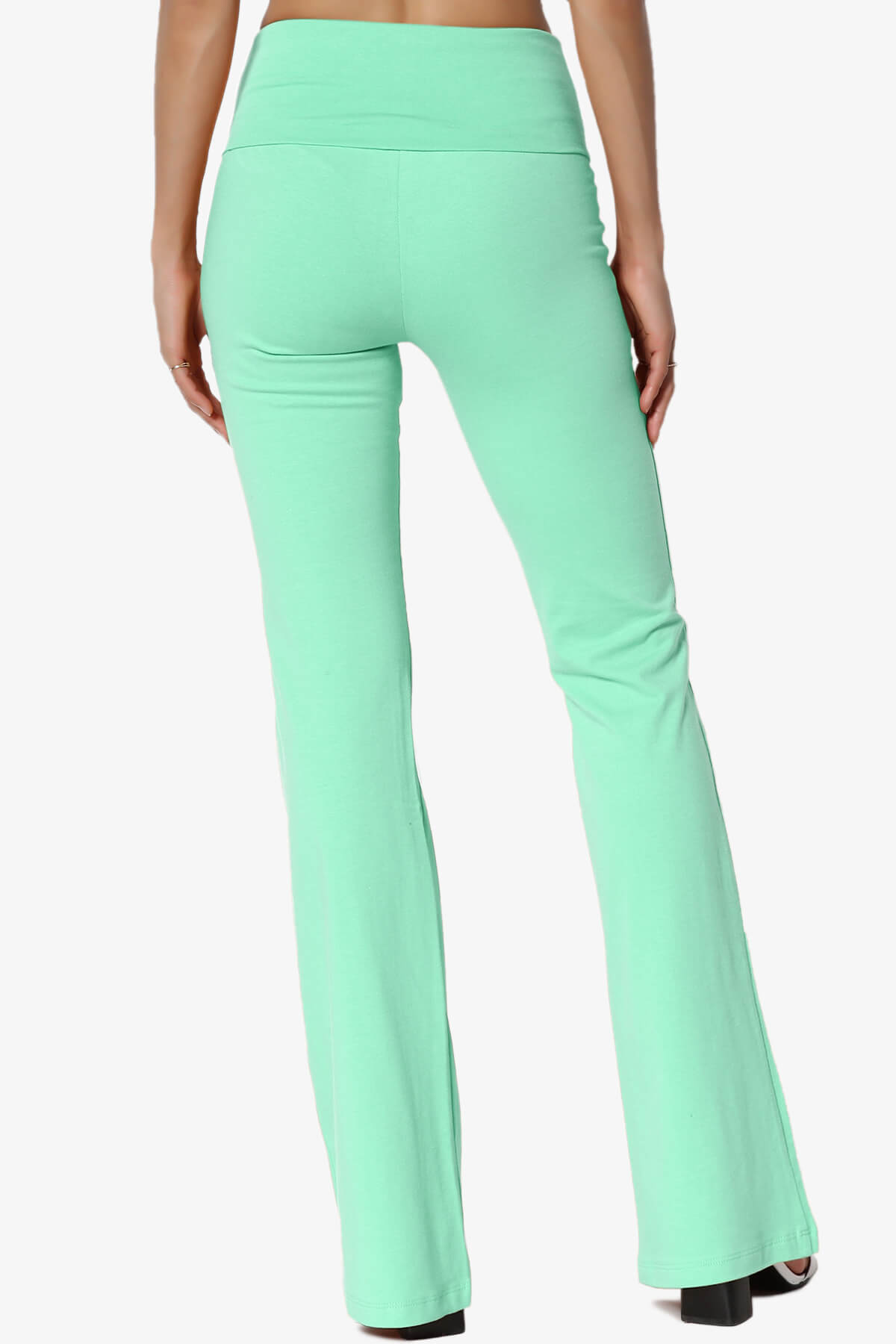 Sara Foldover Waist Yoga Pants MINT_2
