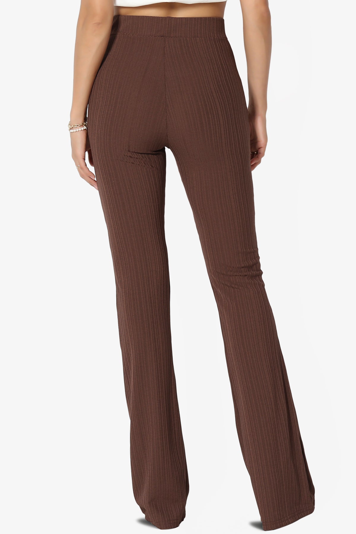 Lotto Rib High Rise Flared Pants