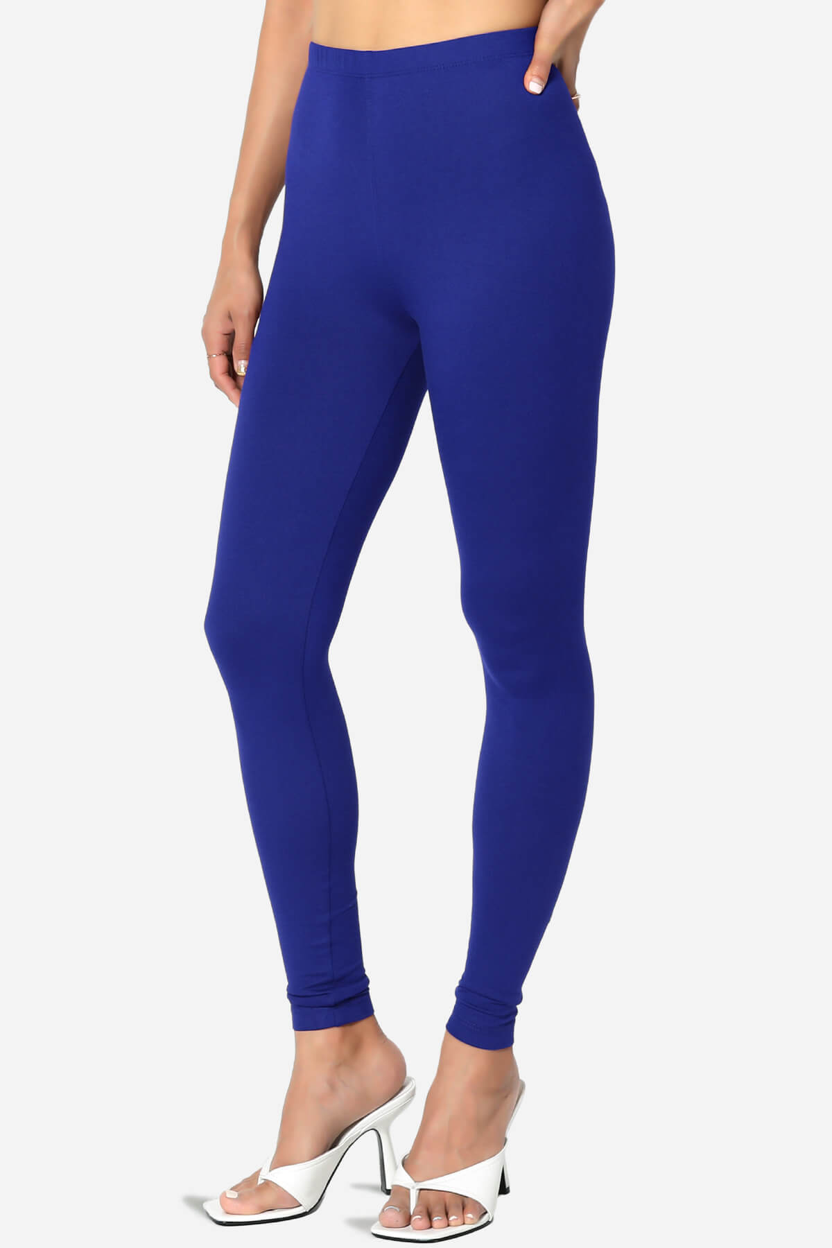 Slimmer Super Soft Comfort Ankle Leggings BRIGHT BLUE_3