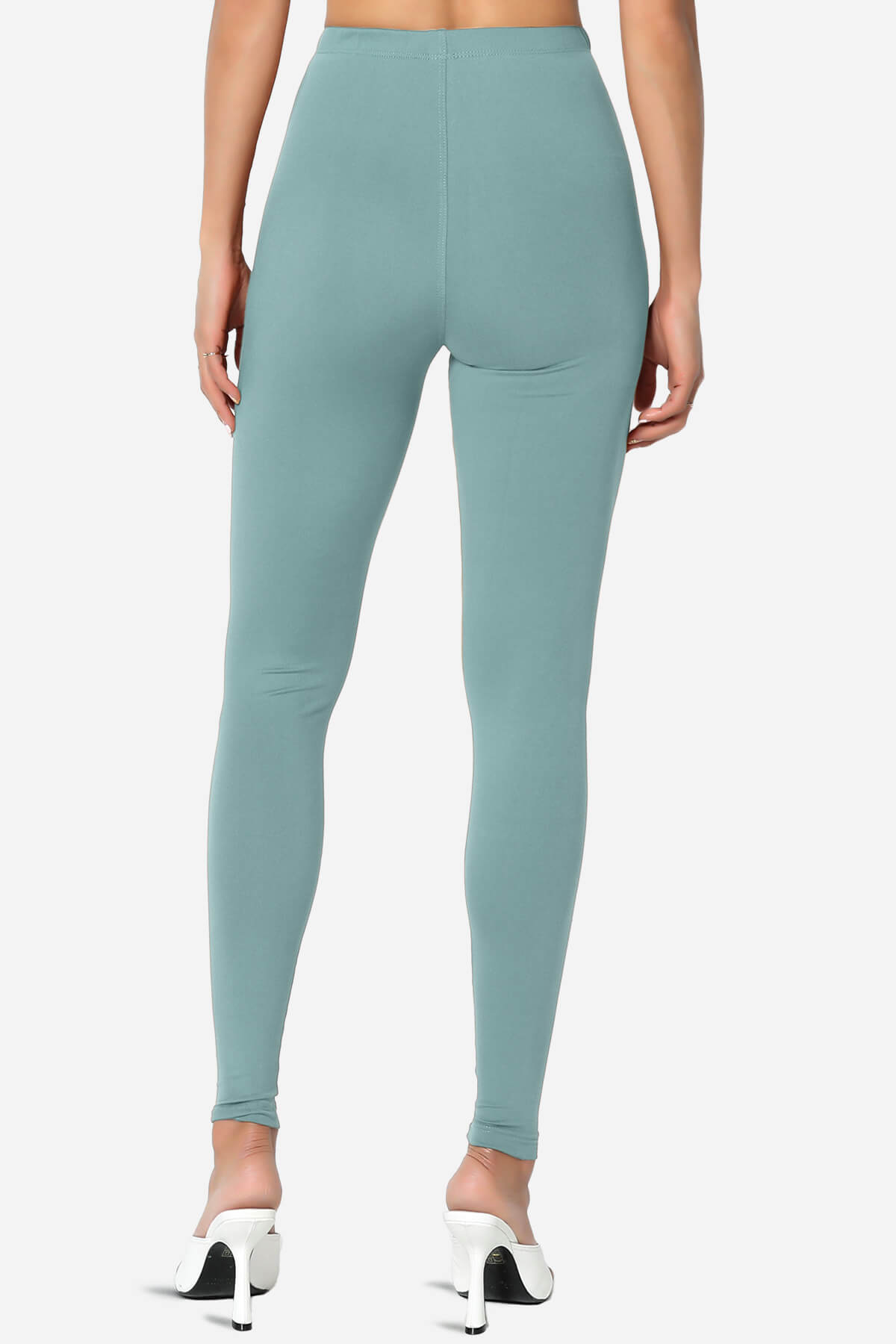 Slimmer Super Soft Comfort Ankle Leggings DUSTY BLUE_2