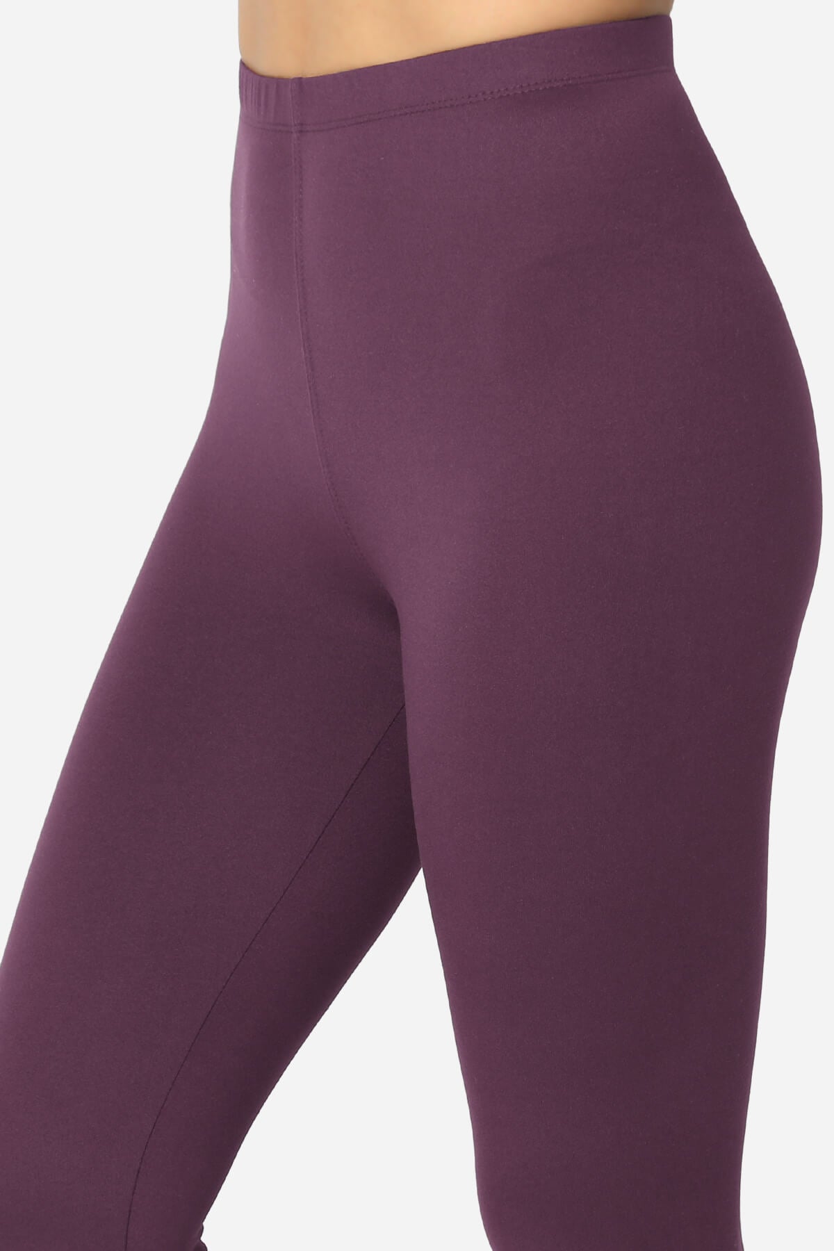 Slimmer Super Soft Comfort Ankle Leggings DUSTY PLUM_5