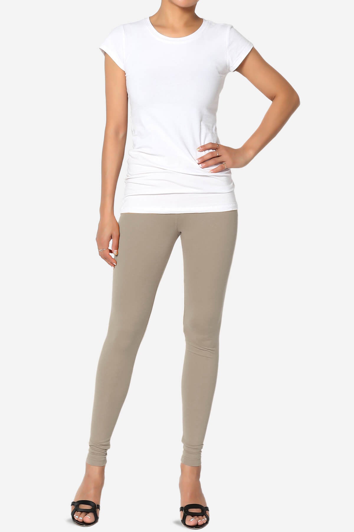 Slimmer Super Soft Comfort Ankle Leggings LIGHT MOCHA_6
