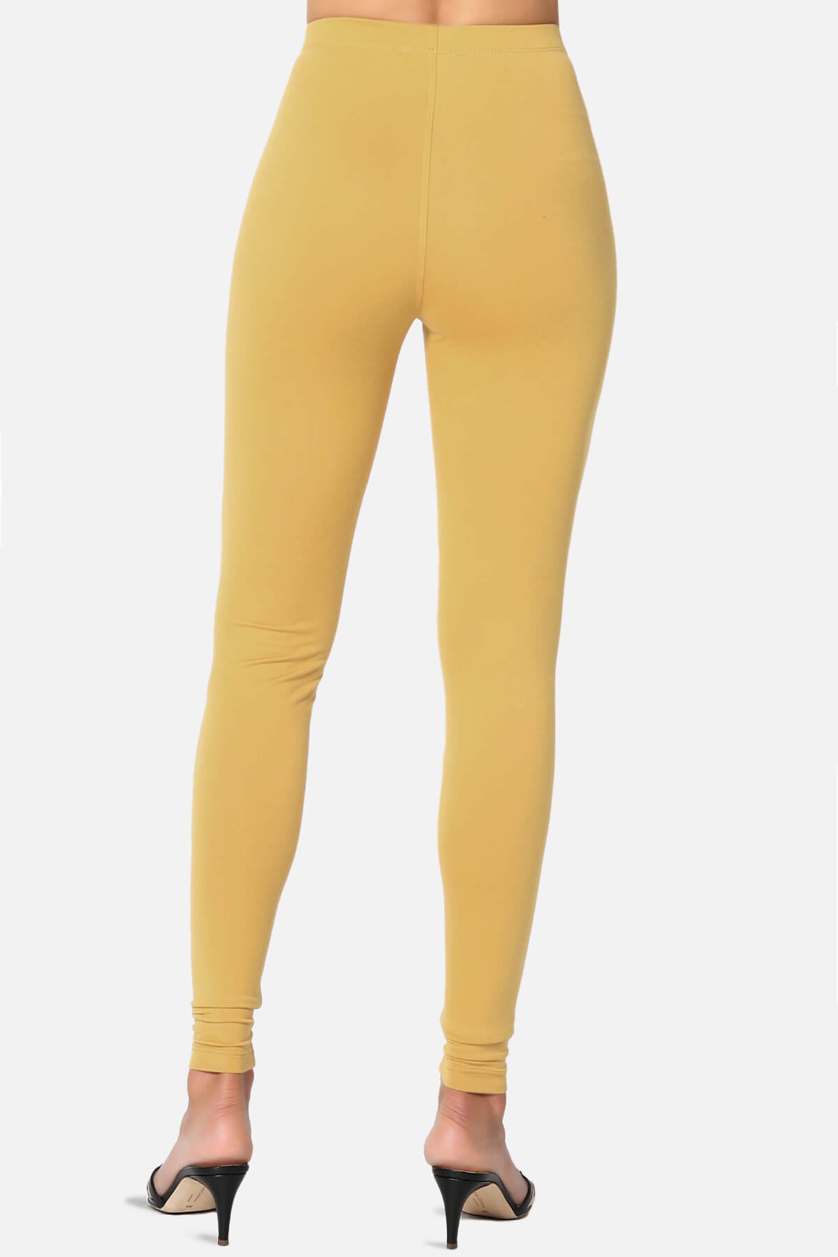 Slimmer Super Soft Comfort Ankle Leggings LIGHT MUSTARD_2