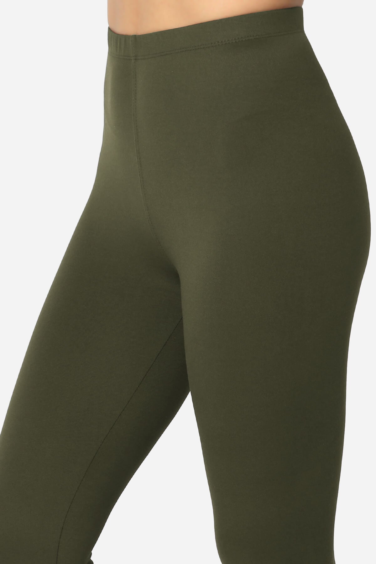 Slimmer Super Soft Comfort Ankle Leggings OLIVE_5