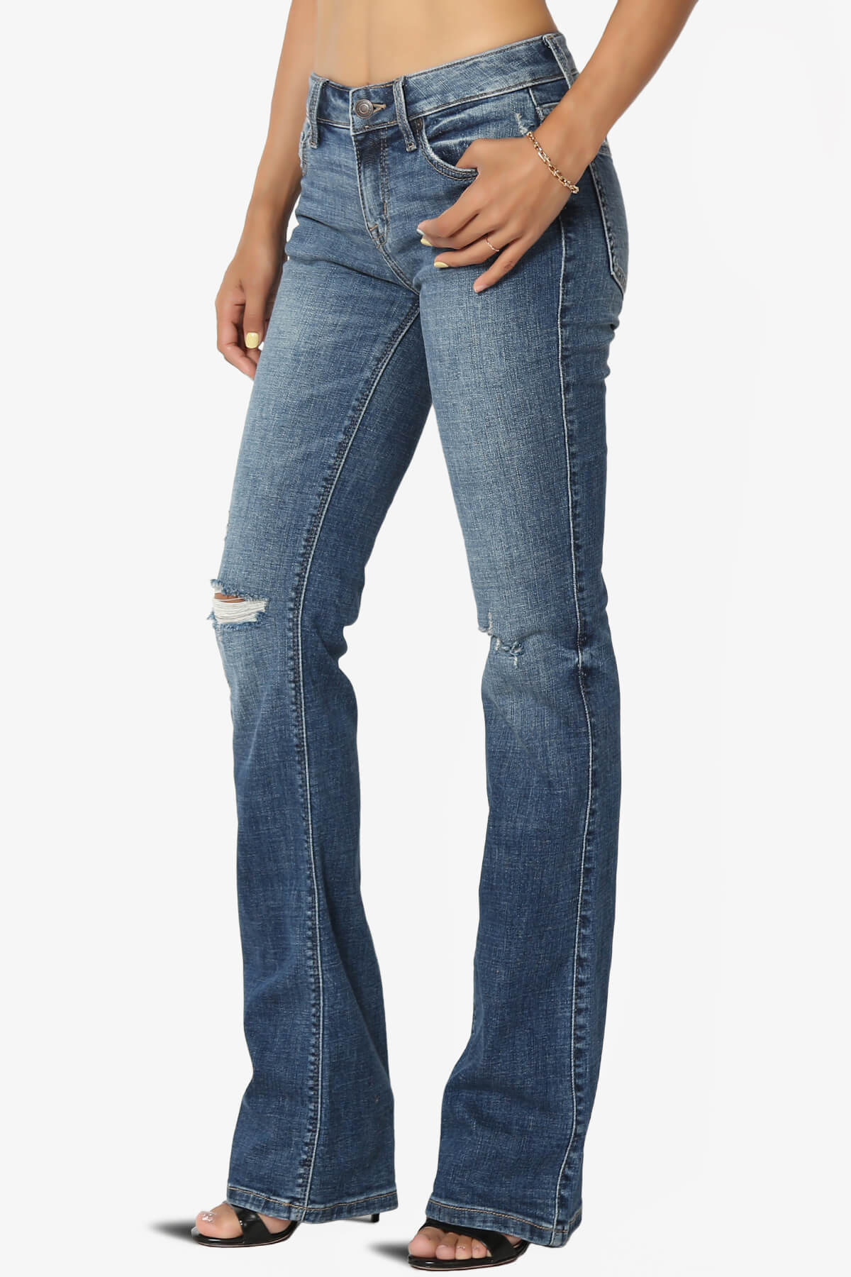 Tana Low Rise Relaxed Bootcut Jeans DARK_3