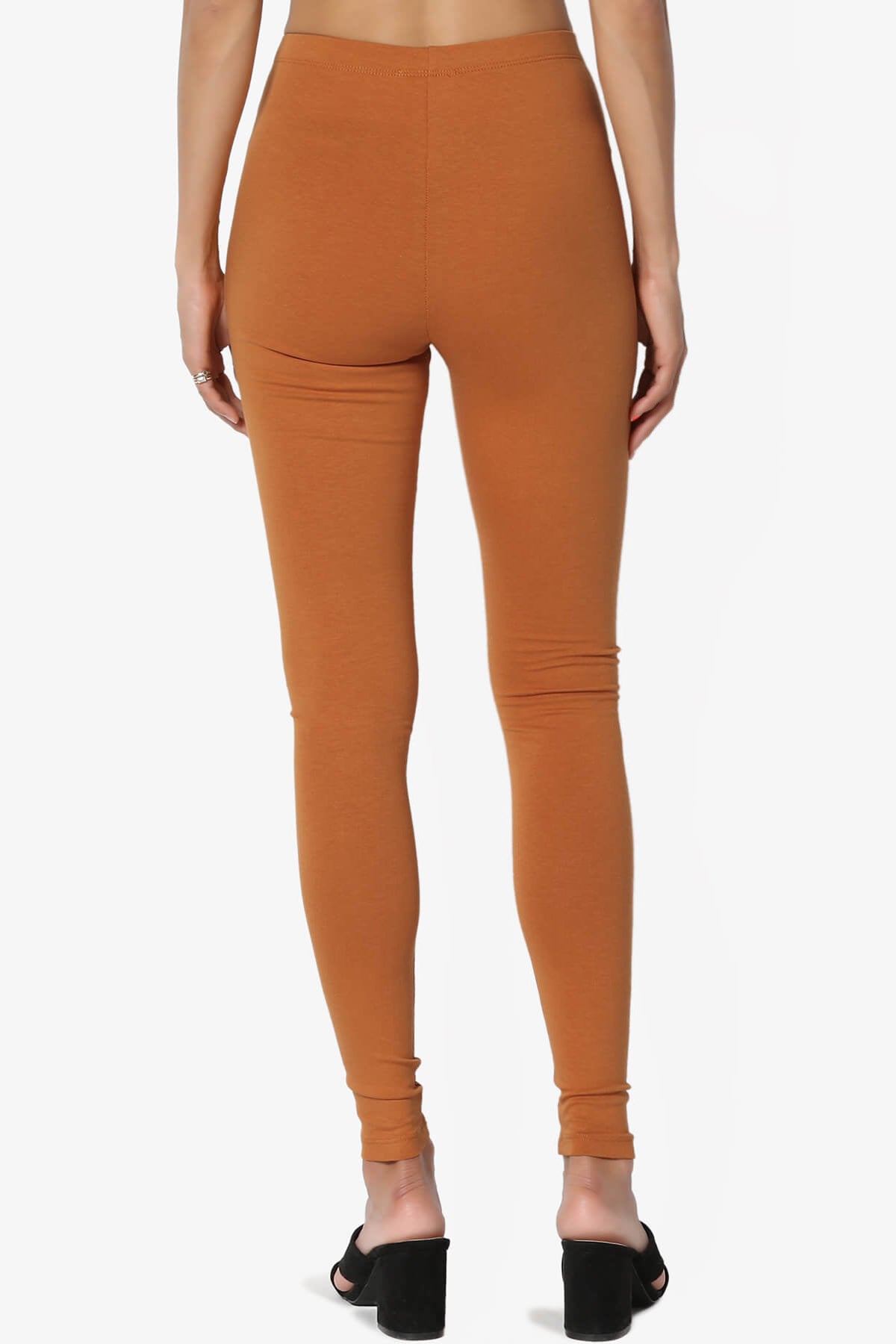 Thalia Cotton Jersey Ankle Leggings ALMOND_2
