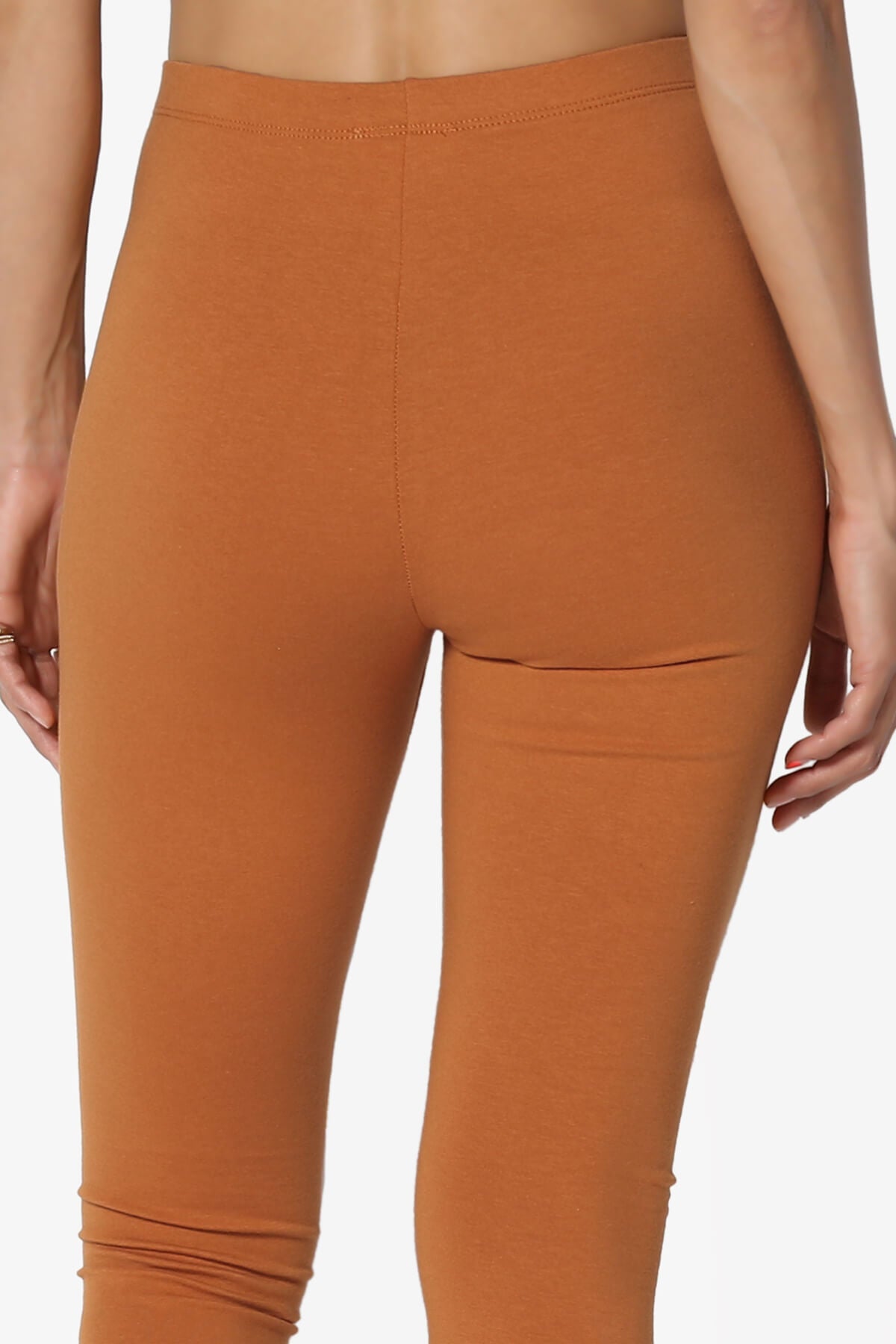 Thalia Cotton Jersey Ankle Leggings ALMOND_6