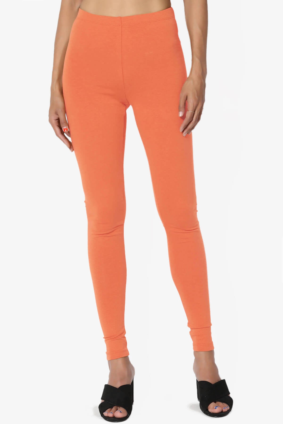 Thalia Cotton Jersey Ankle Leggings ASH COPPER_1