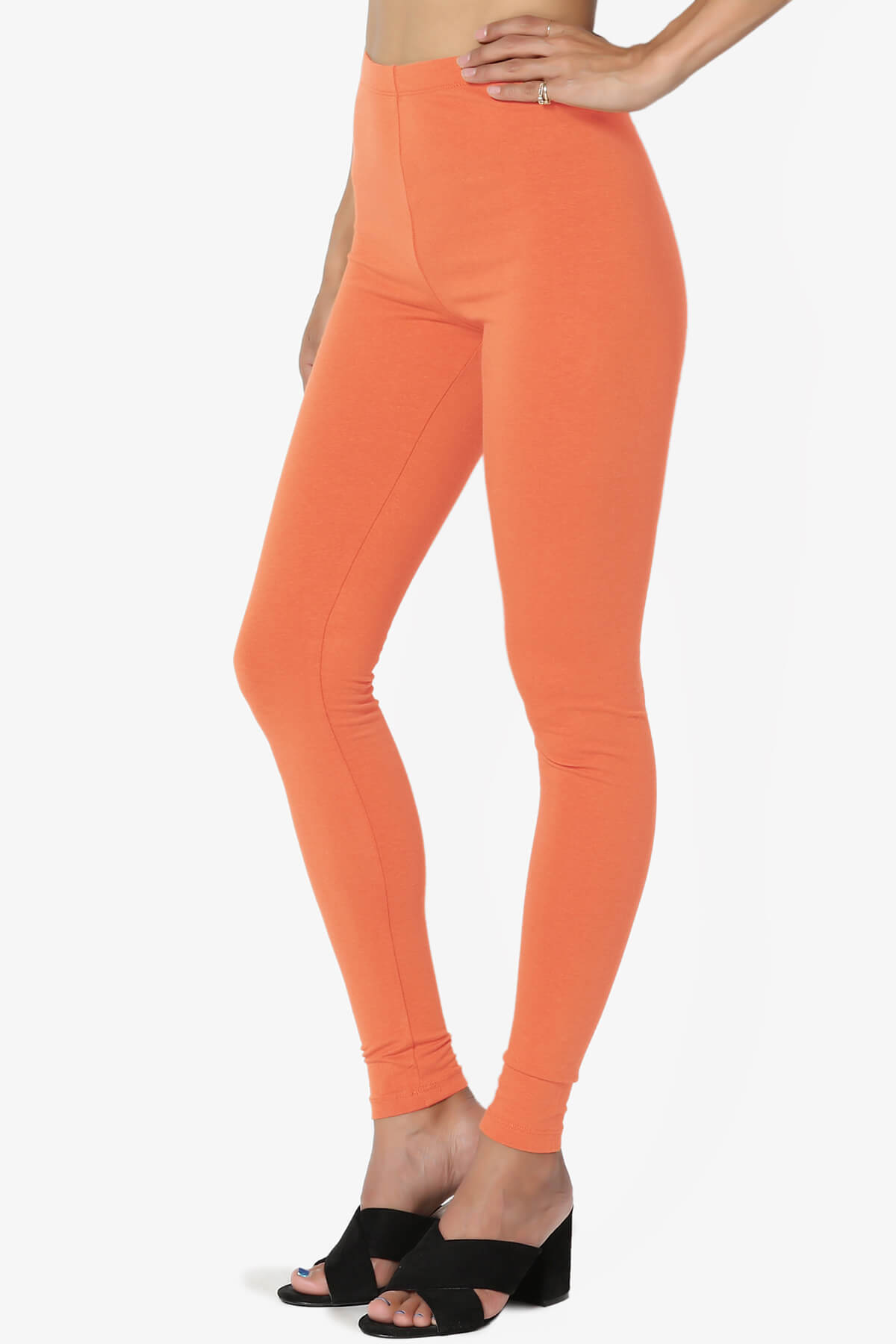 Thalia Cotton Jersey Ankle Leggings ASH COPPER_3