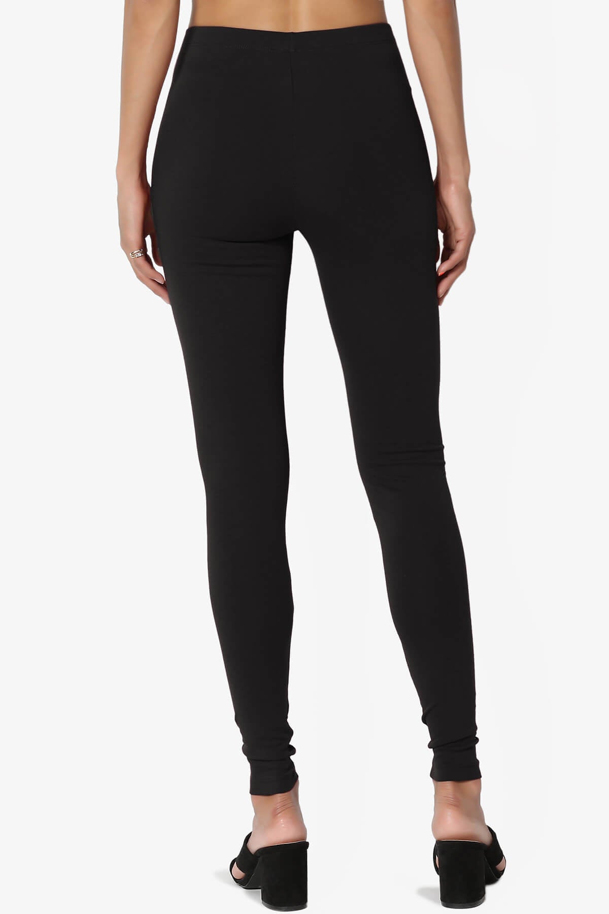 Thalia Cotton Jersey Ankle Leggings BLACK_2