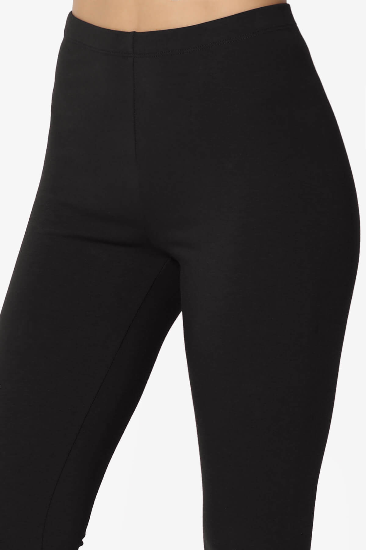 Thalia Cotton Jersey Ankle Leggings BLACK_5