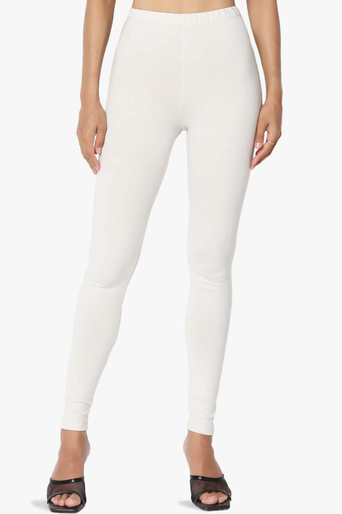 Thalia Cotton Jersey Ankle Leggings BONE_1