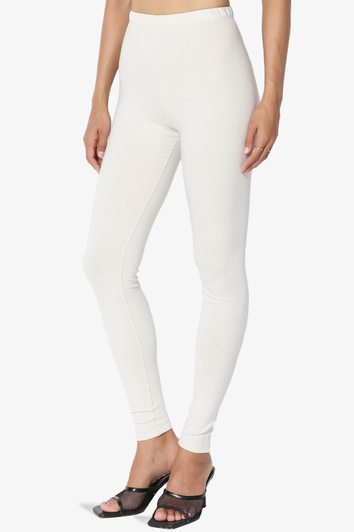 Thalia Cotton Jersey Ankle Leggings BONE_3
