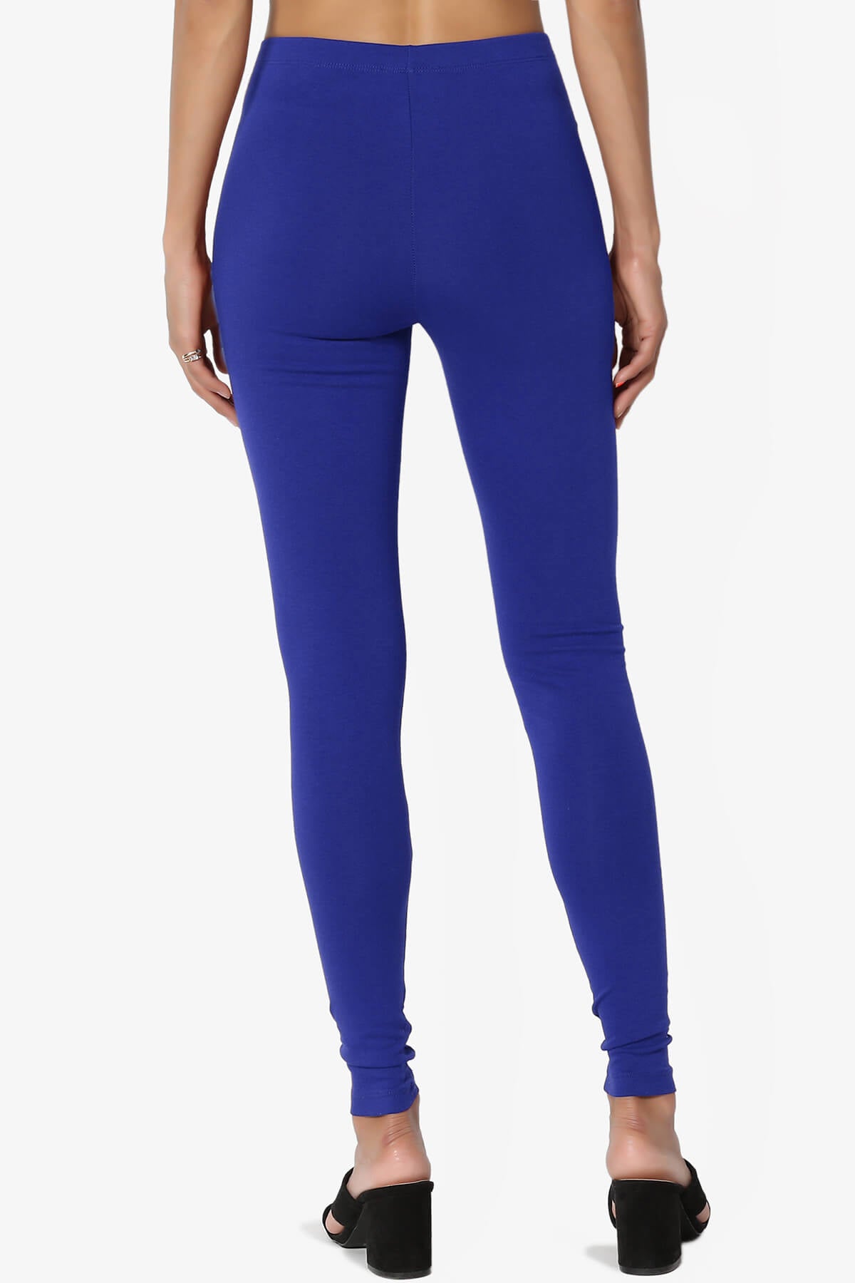 Thalia Cotton Jersey Ankle Leggings BRIGHT BLUE_2