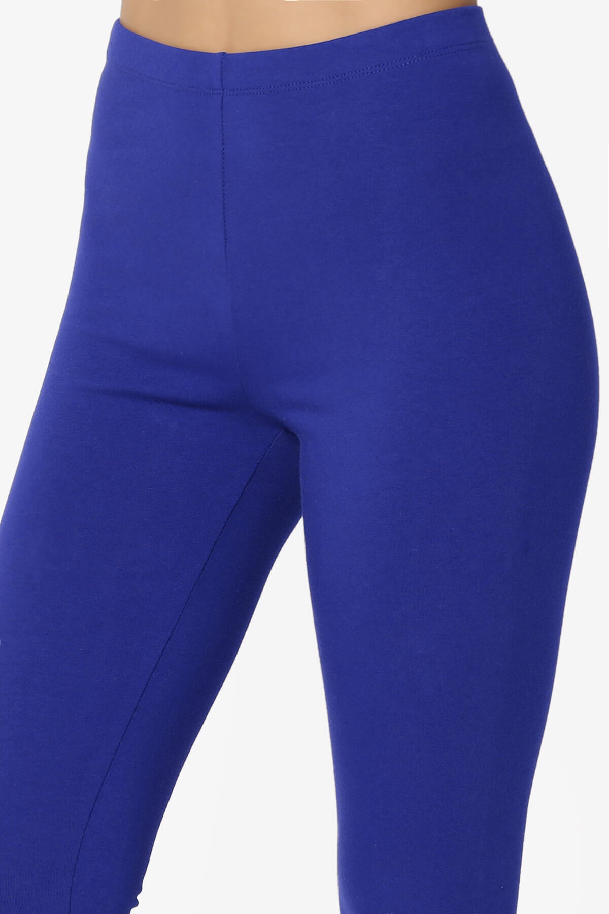 Thalia Cotton Jersey Ankle Leggings BRIGHT BLUE_5