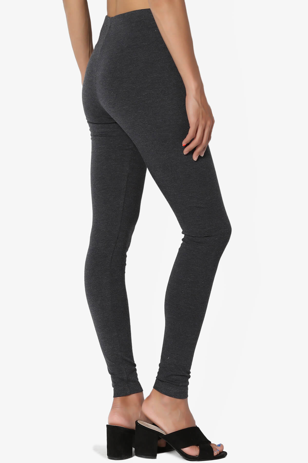 Thalia Cotton Jersey Ankle Leggings CHARCOAL_4