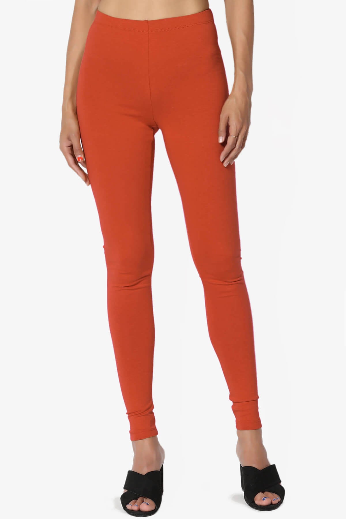 Thalia Cotton Jersey Ankle Leggings COPPER_1