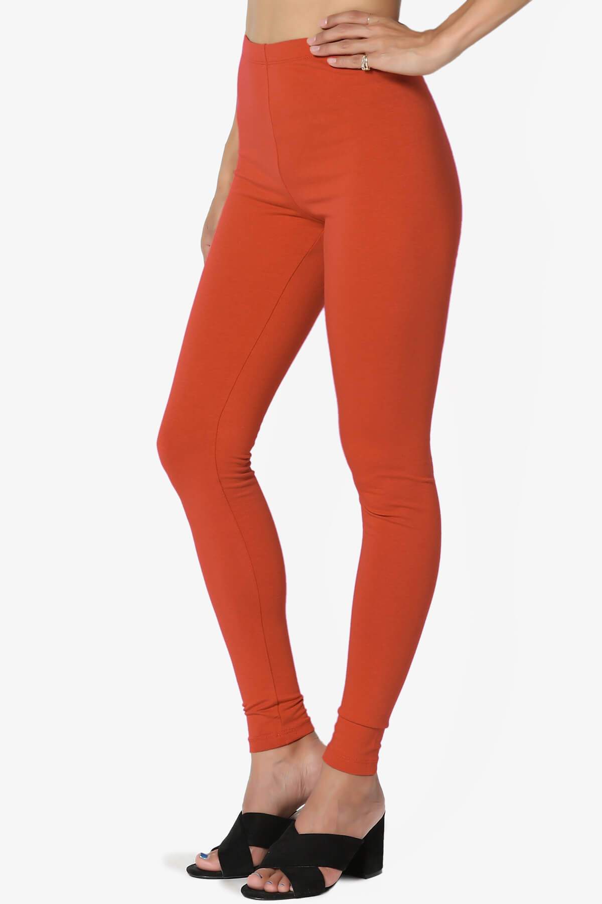 Thalia Cotton Jersey Ankle Leggings COPPER_3
