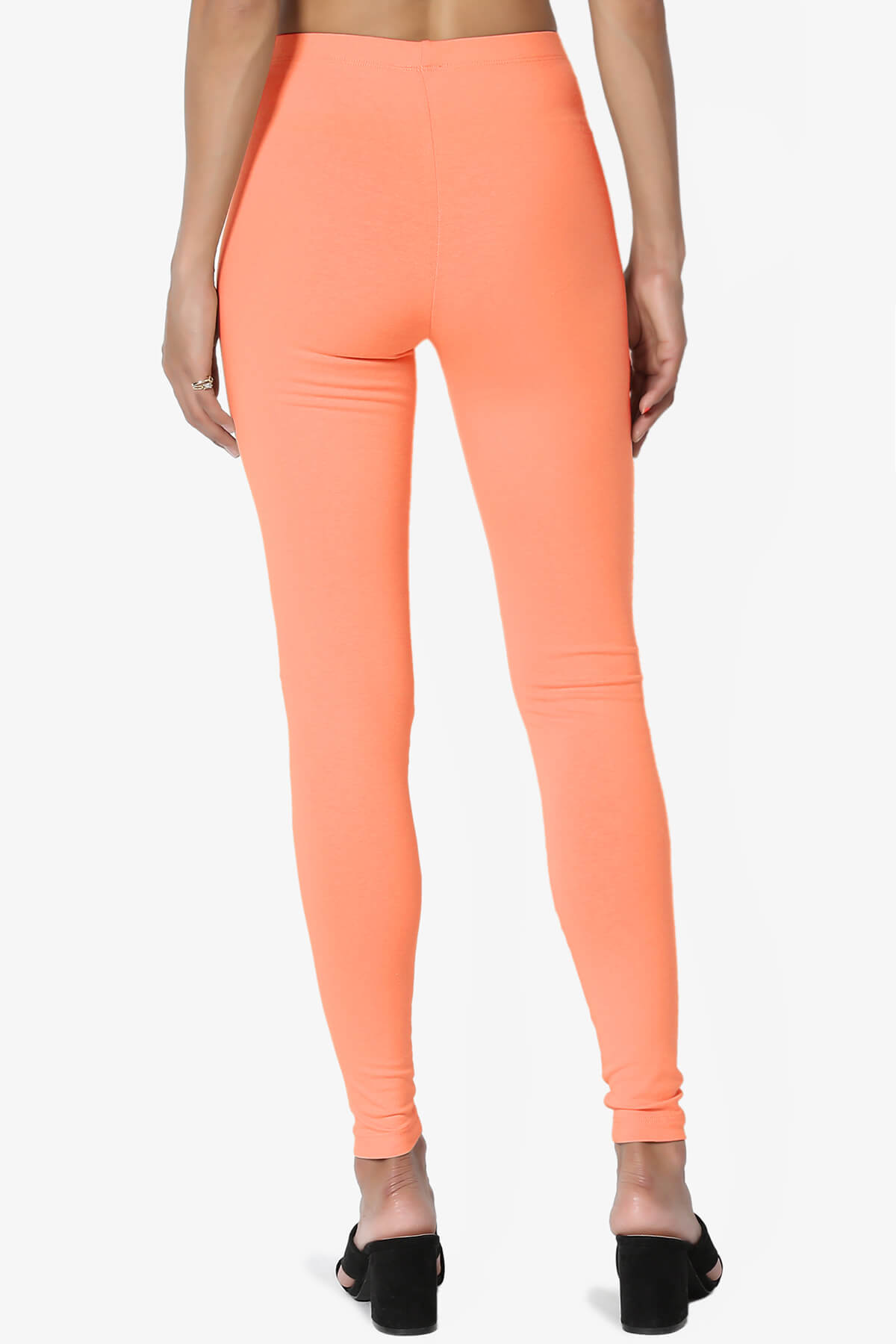 Thalia Cotton Jersey Ankle Leggings CORAL_2