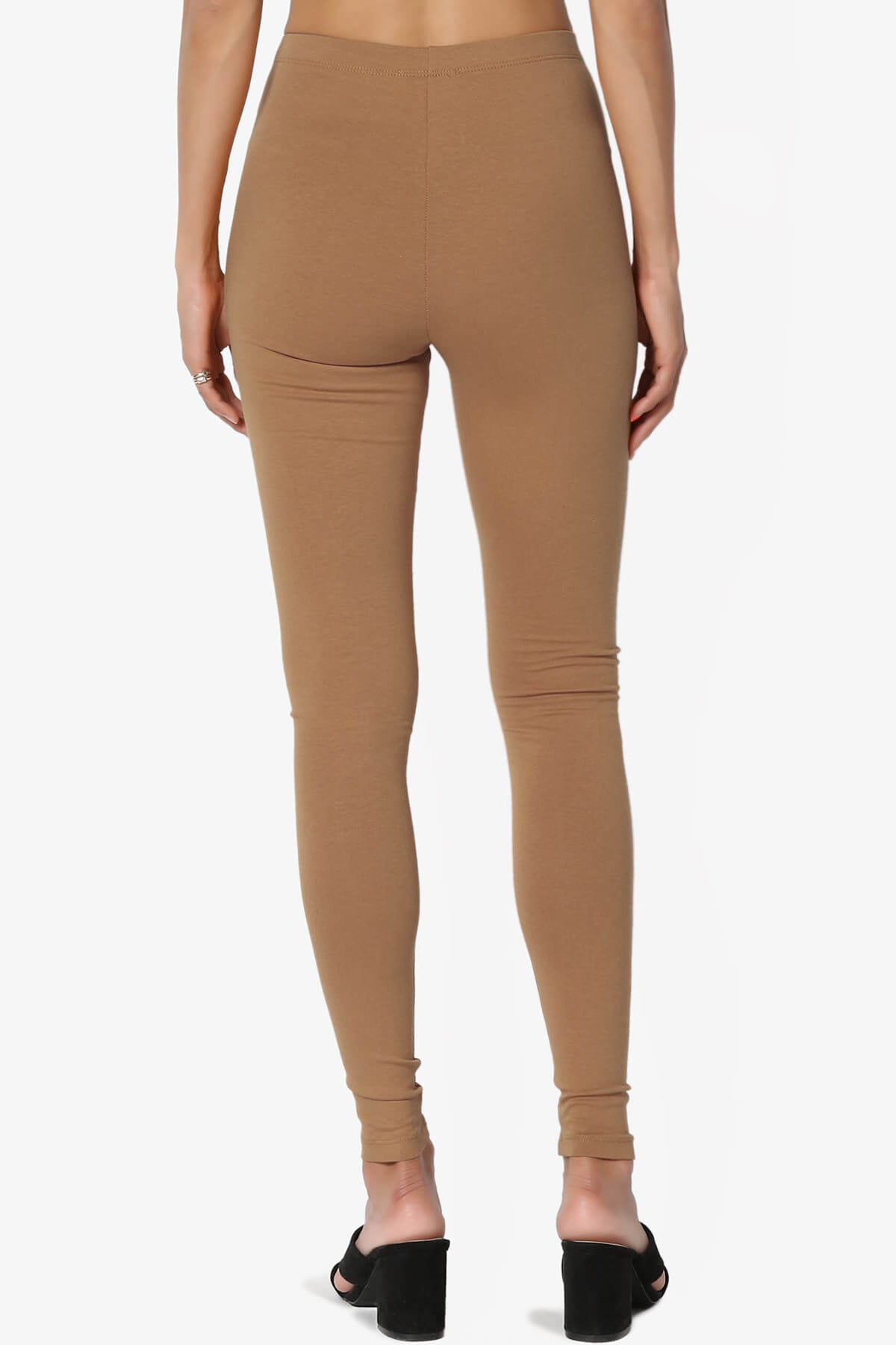 Thalia Cotton Jersey Ankle Leggings DEEP CAMEL_2