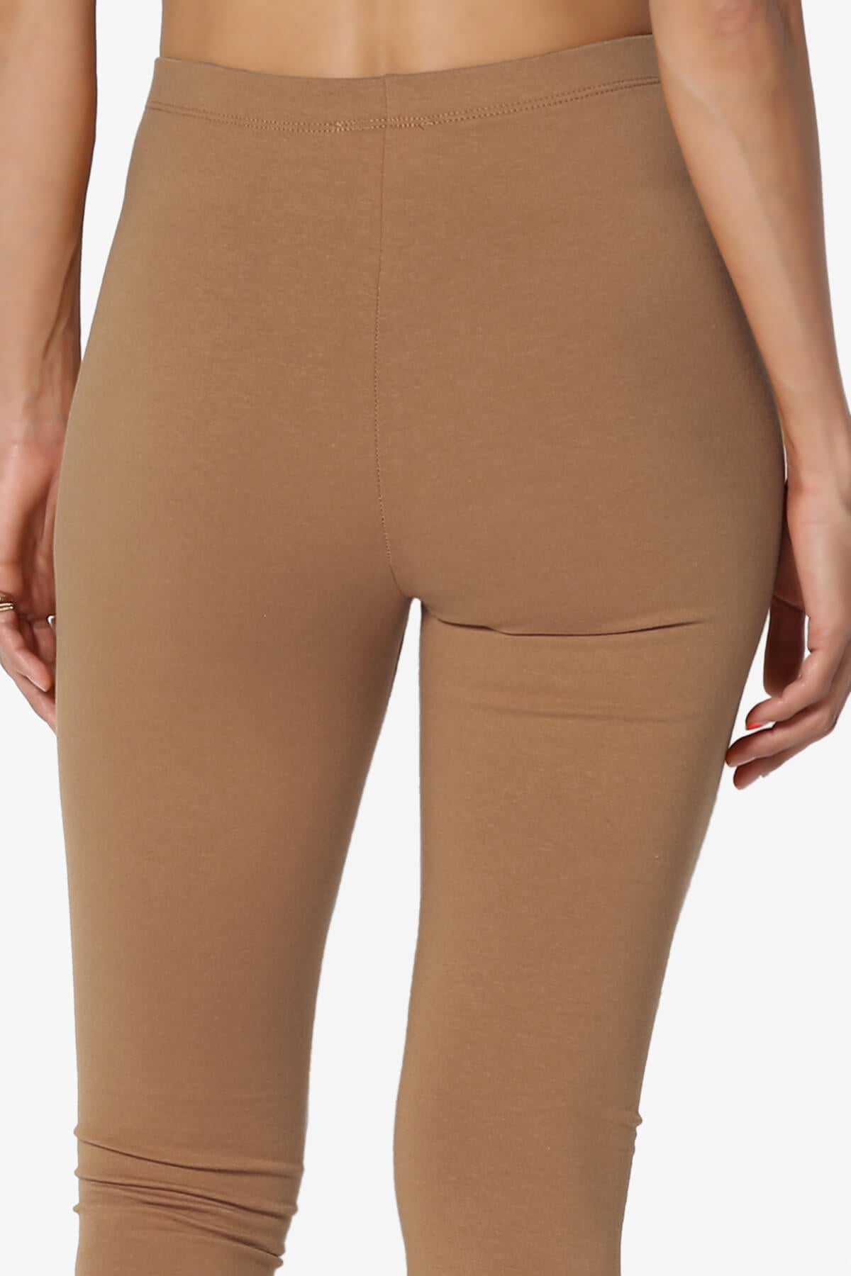 Thalia Cotton Jersey Ankle Leggings DEEP CAMEL_6