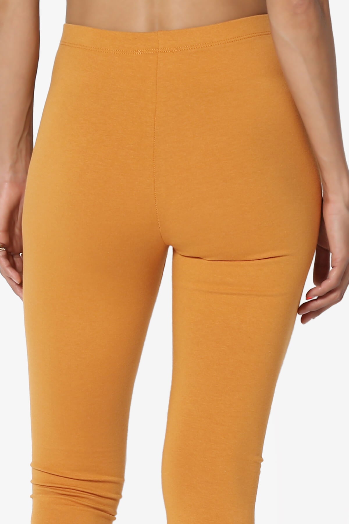 Thalia Cotton Jersey Ankle Leggings GOLDEN MUSTARD_6